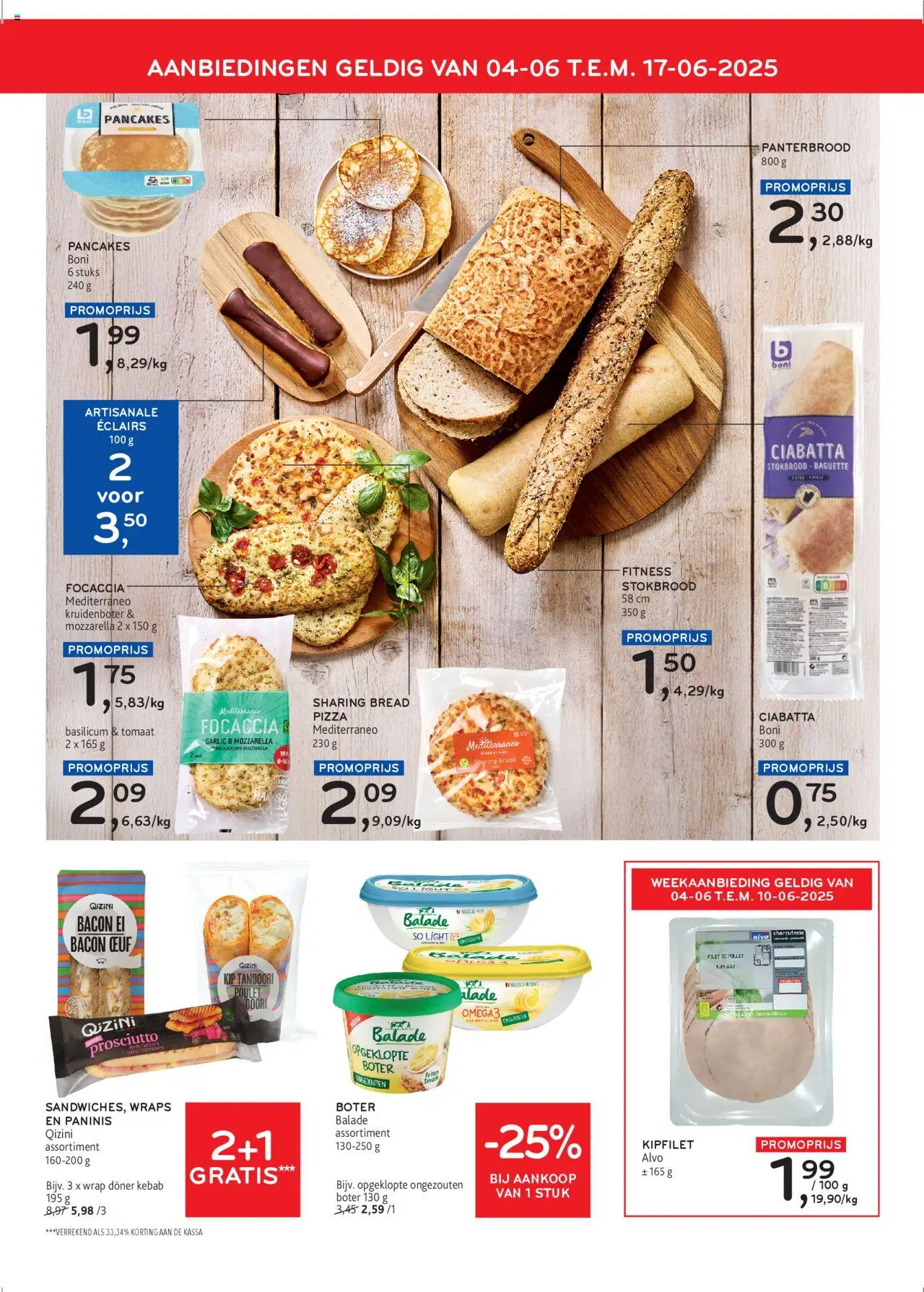  | Pagina: 6 | Producten: Pizza, Baguette, Szeletelt bacon, Boter
