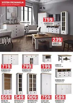 Merkury Market Gazetka - Meble, Wypoczynki, Materace od 01.08.2025 | Strona: 9 | Produkty: Komoda, Stolik nocny, Witryna, Regał