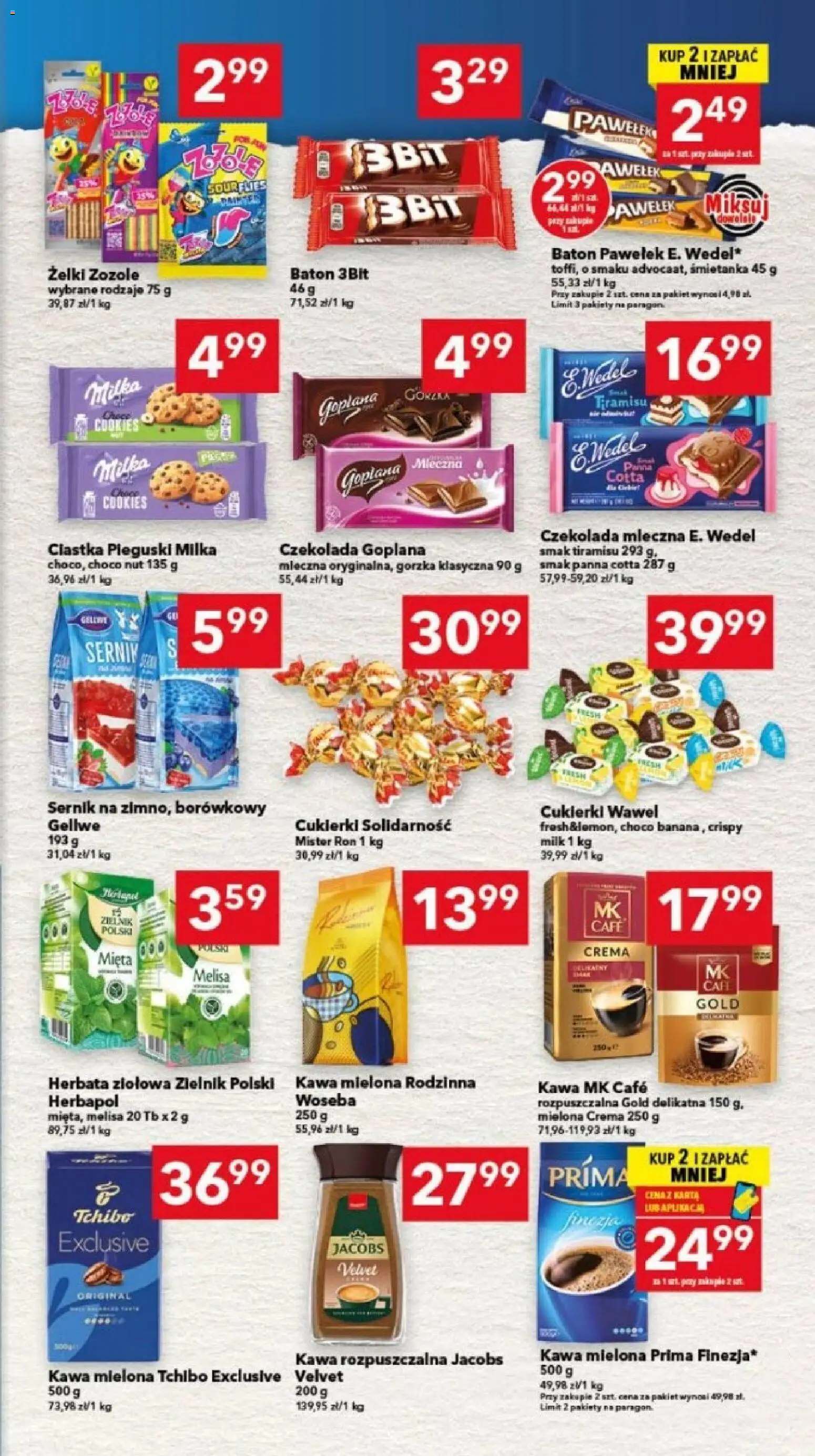Lewiatan gazetka - Bydgoszcz od 09.04.2026 | Strona: 5 | Produkty: Karta, Kawa mielona Prima, Baton, Kawa