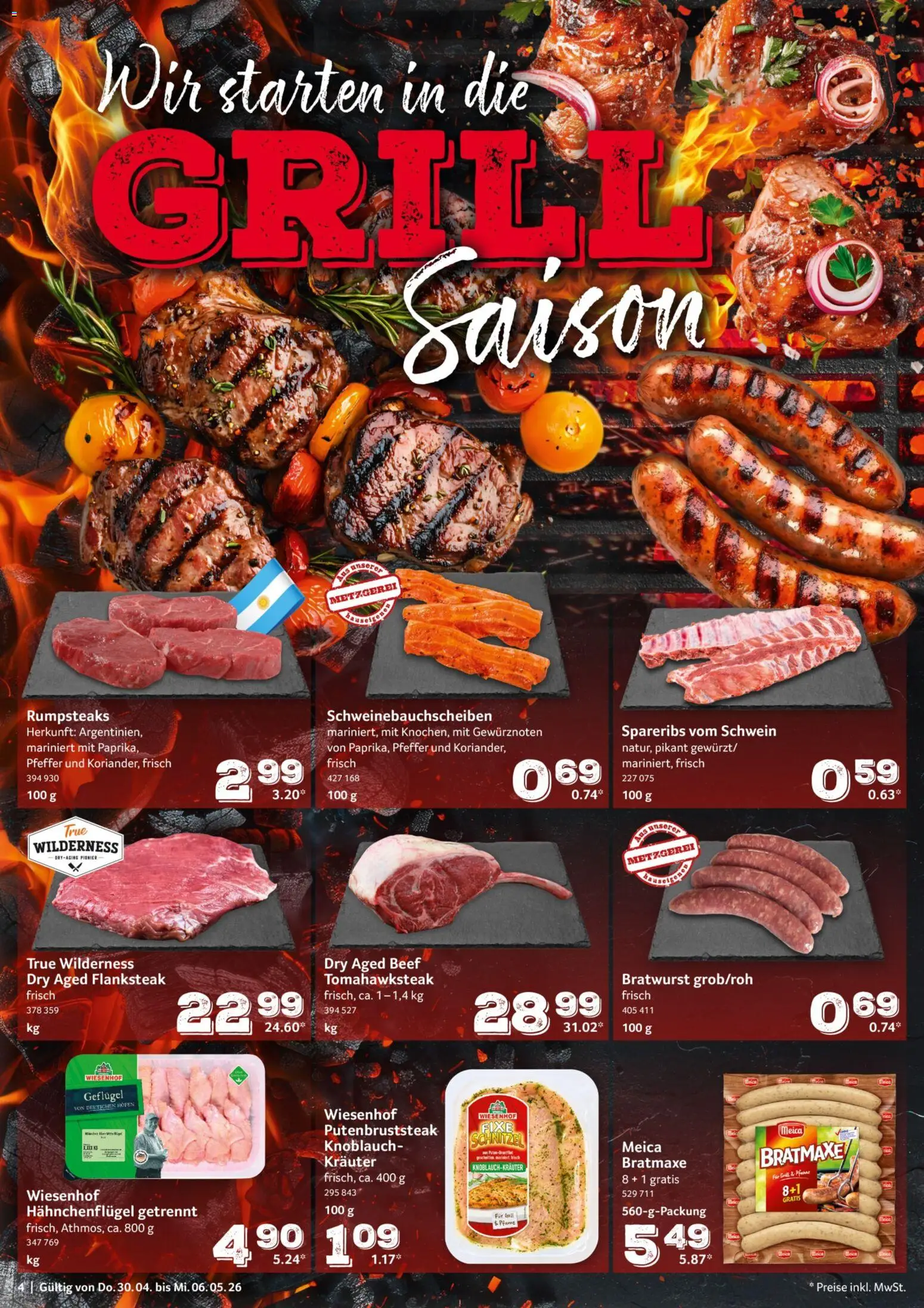 Selgros Prospekt 	 – gültig ab 30.04.2026 | Seite: 4 | Produkte: Grill, Schnitzel, Meica, Pfeffer