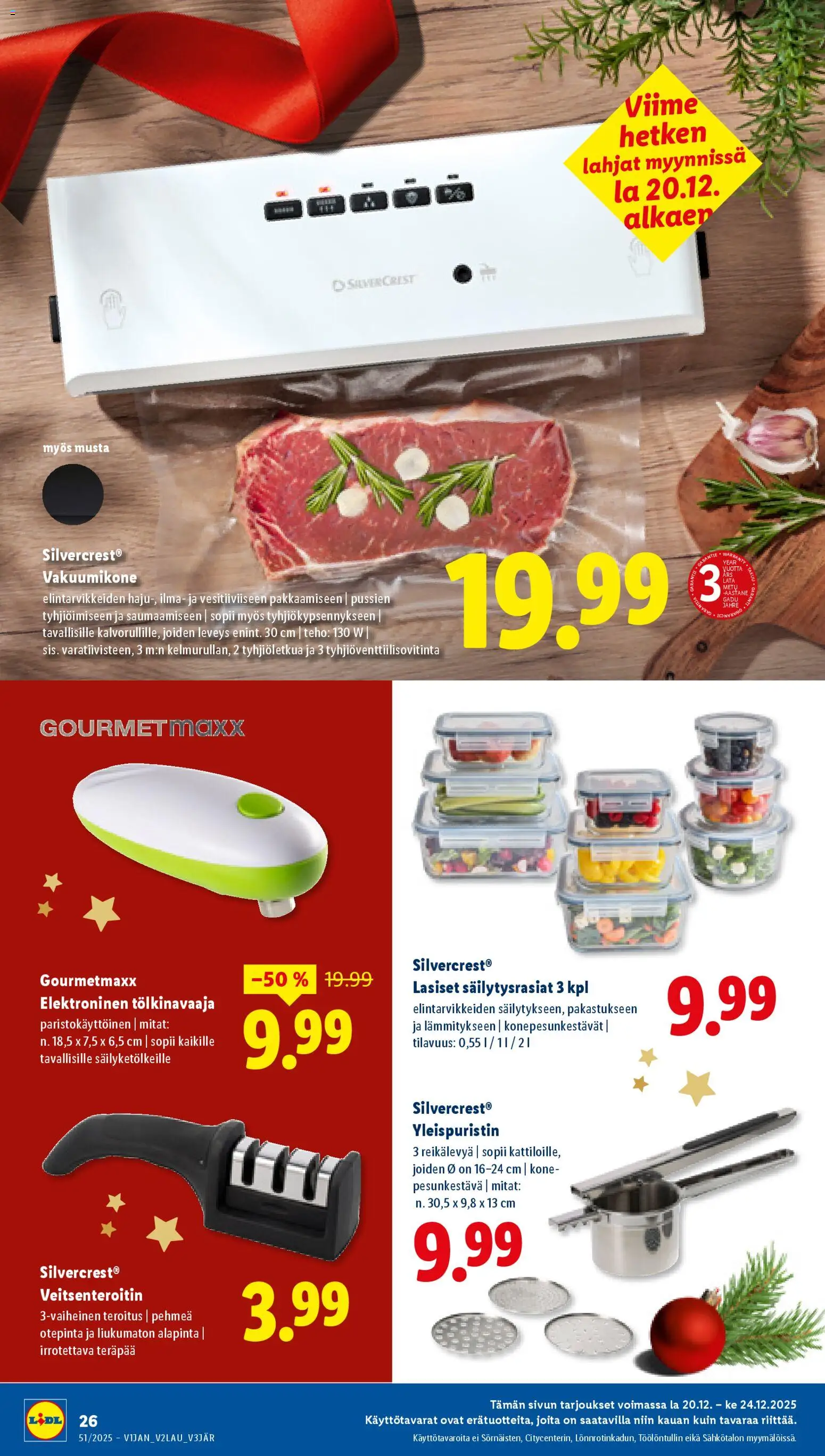 Lidl tarjoukset - Rovaniemi – voimassa 18.12.2025 alkaen | Sivu: 32 | Tuotteet: Veitsenteroitin