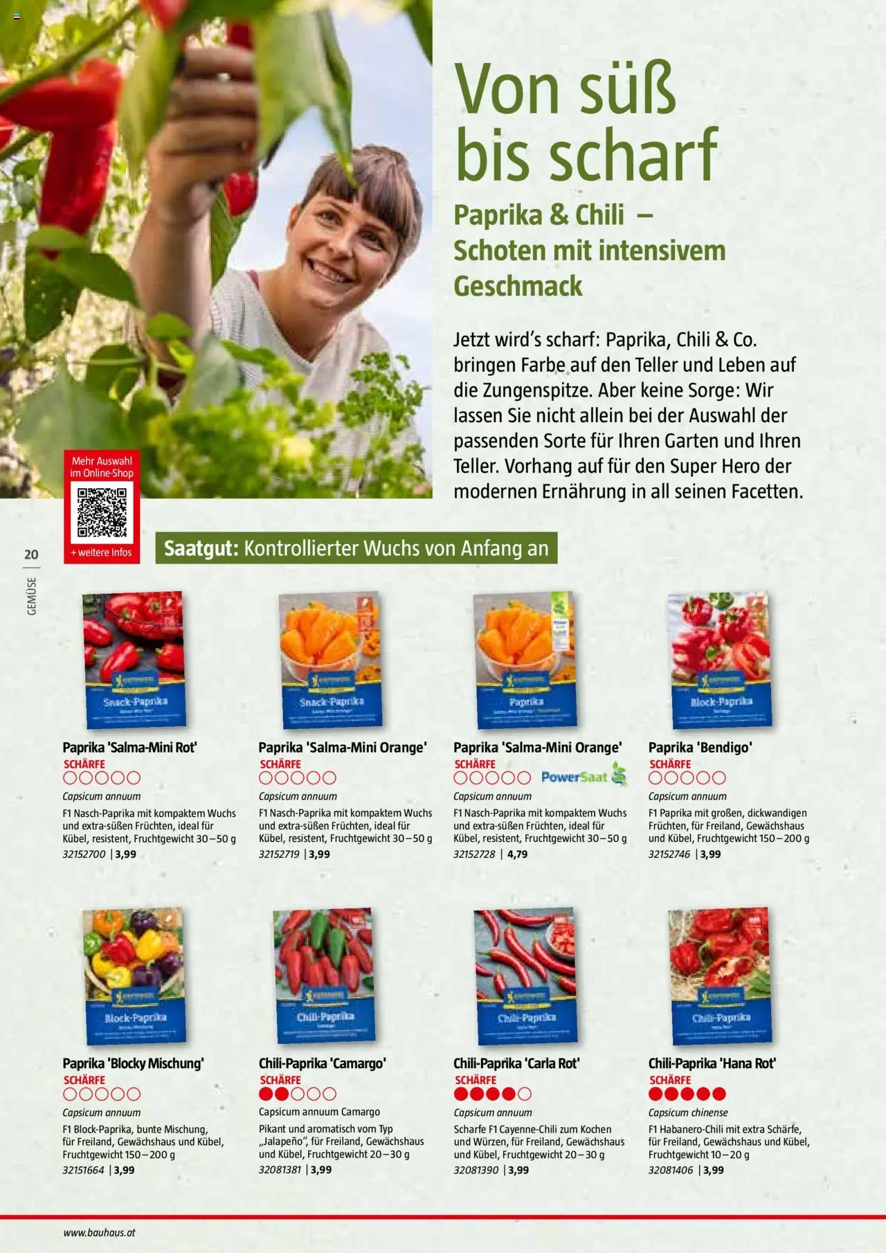 Bauhaus Reiche Ernte Magazin 2025 gültig ab 01.07.2025 | Seite: 20 | Produkte: Gemüse, Chili