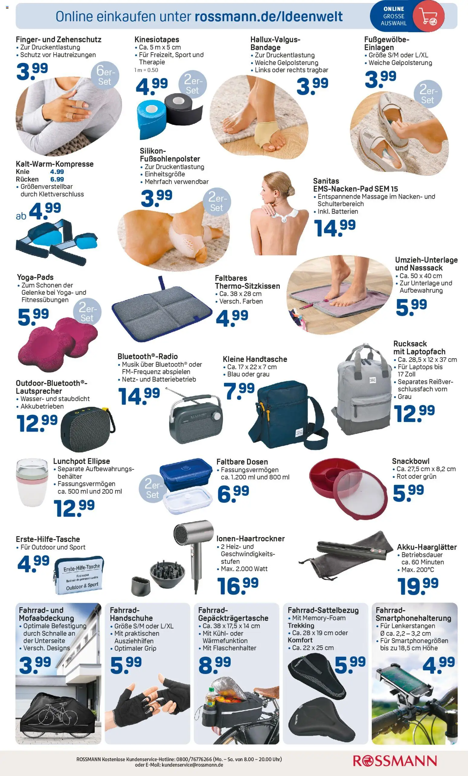 Rossmann Prospekt 	 – gültig ab 13.04.2026 | Seite: 3 | Produkte: Lautsprecher, Rucksack, Handschuhe, Radio