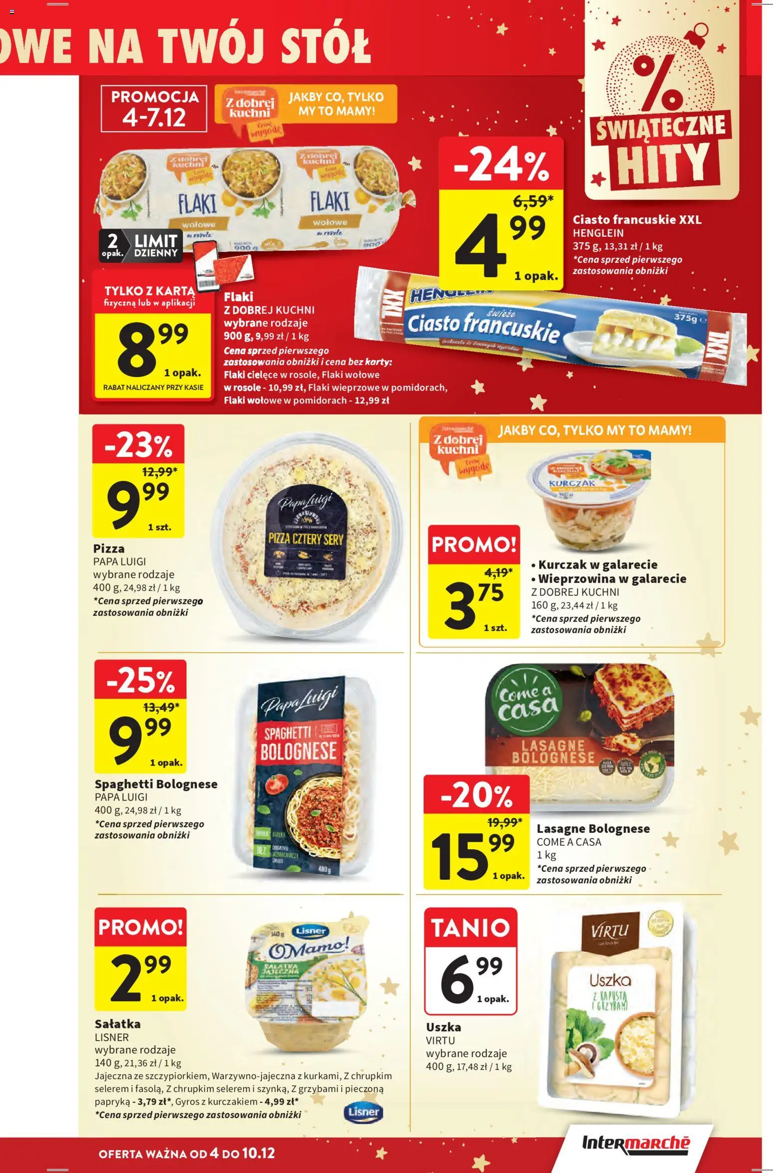 Intermarche Gazetka od 04.12.2025 | Strona: 35 | Produkty: Kapusta, Ciasto, Flaki, Sery