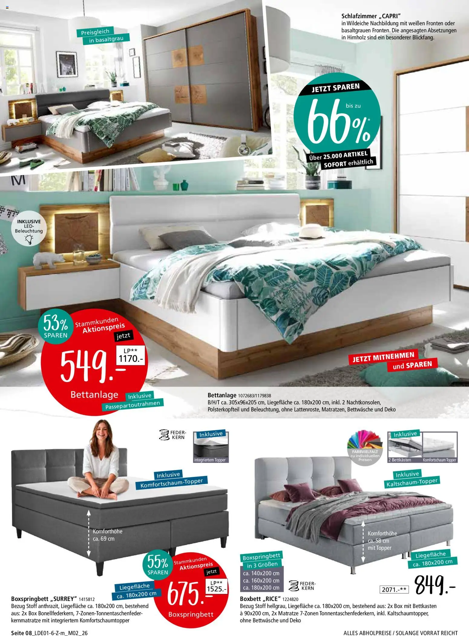 Zurbrüggen Z2 unschlagbar günstig – gültig ab 27.01.2026 | Seite: 12 | Produkte: Matratze, Boxspringbett, Topper, Box