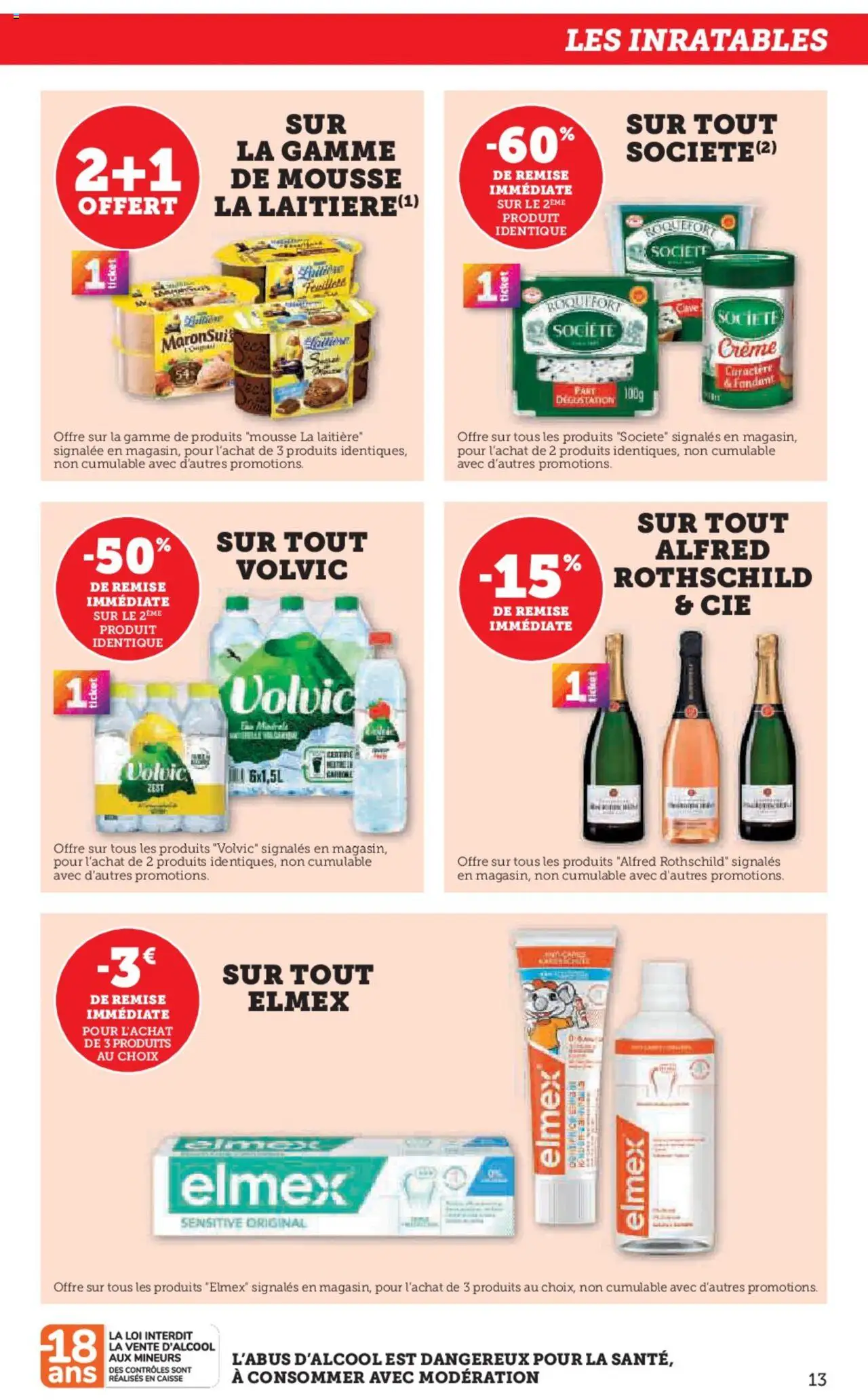 {H1} | Page: 13 | Produits: Volvic, Mousse, Crème
