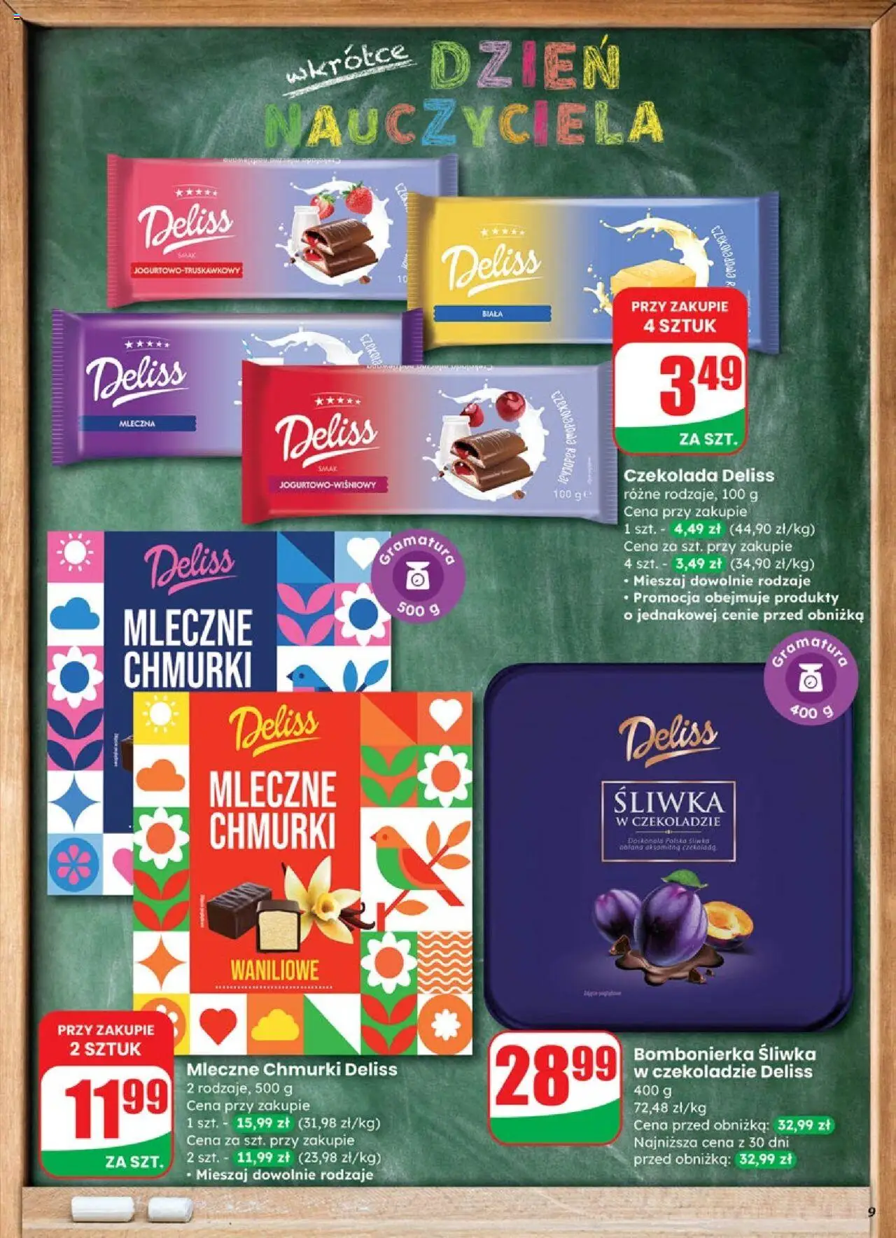 Dino Gazetka od 01.10.2025 | Strona: 9 | Produkty: Czekoladowa, Bombonierka, Czekolada