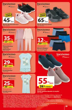 Pogląd oferty "Auchan Gazetka - 30 Lat Hipermarket" - ważna od 19.02.2026 | Strona: 39 | Produkty: Koszula, Piżama, Bokserki