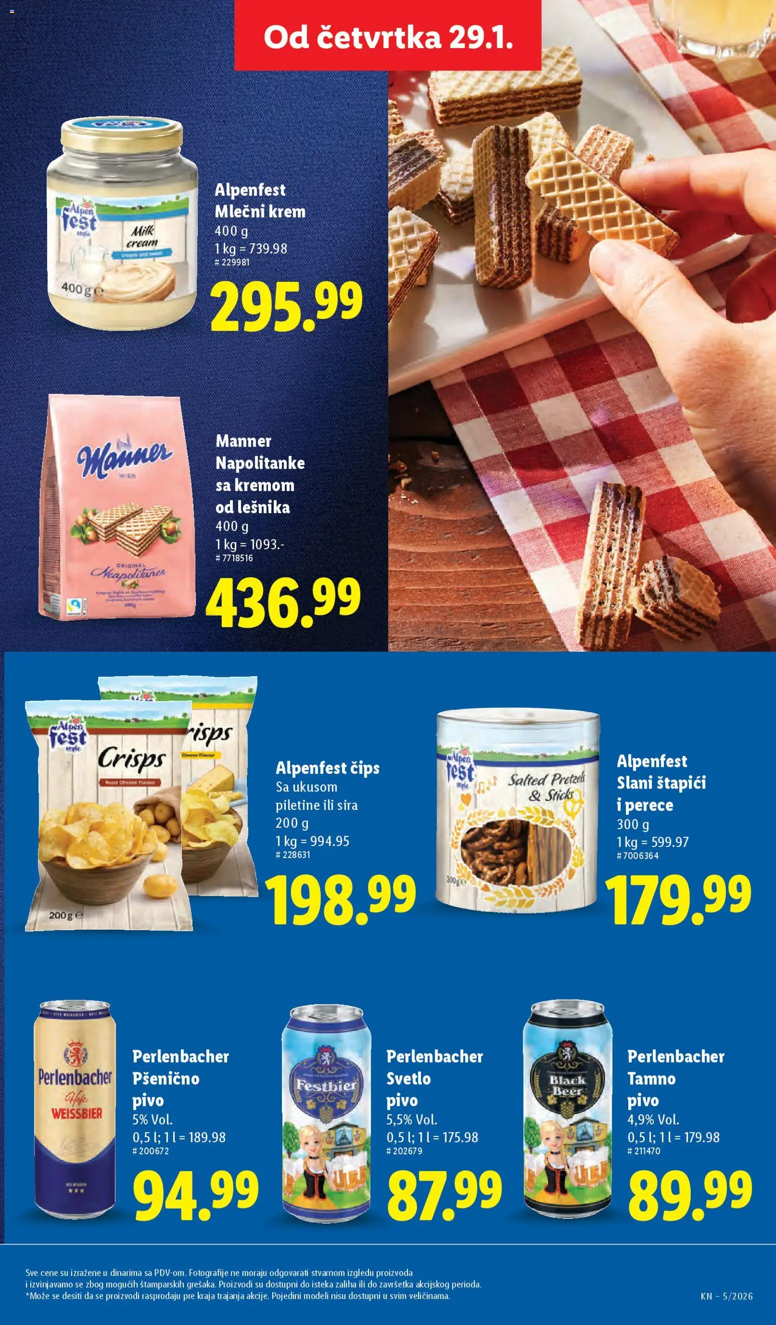 Lidl katalog - važi od 29.01.2026 | Strana: 37 | Proizvode: Čips, Pivo, Napolitanke
