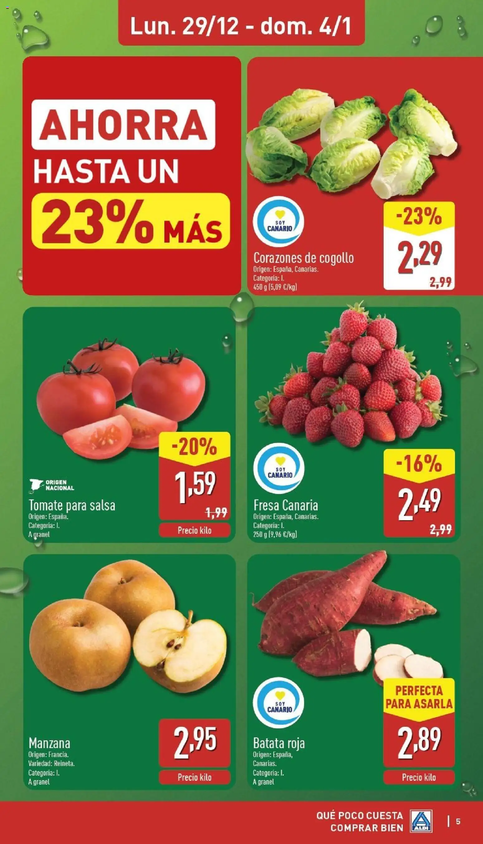 Aldi folleto Canarias │ válido desde el 29.12.2025 | Página: 5 | Productos: Manzana