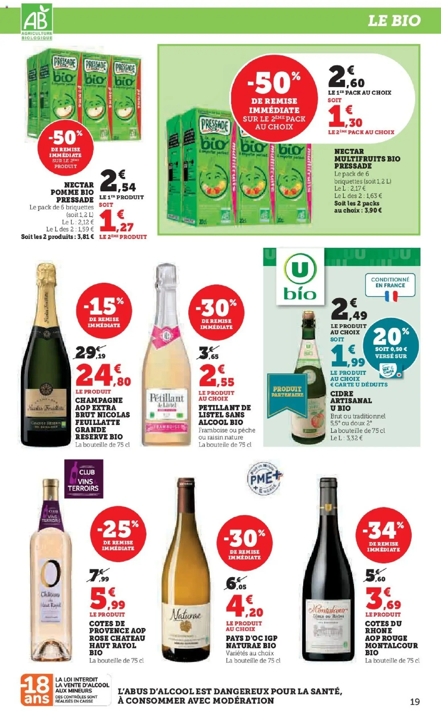 {H1} | Page: 19 | Produits: Alcool, Pêche, Pomme, Cidre