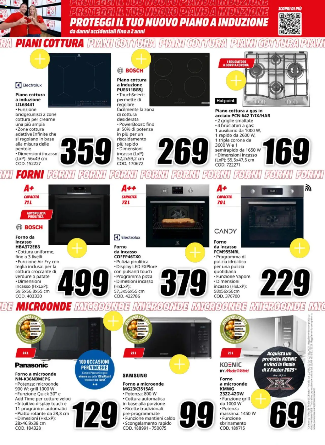 Volantino Media World del 03.10.2025 | Pagina: 29 | Prodotti: Patate, Piano cottura, Piatto, Forno