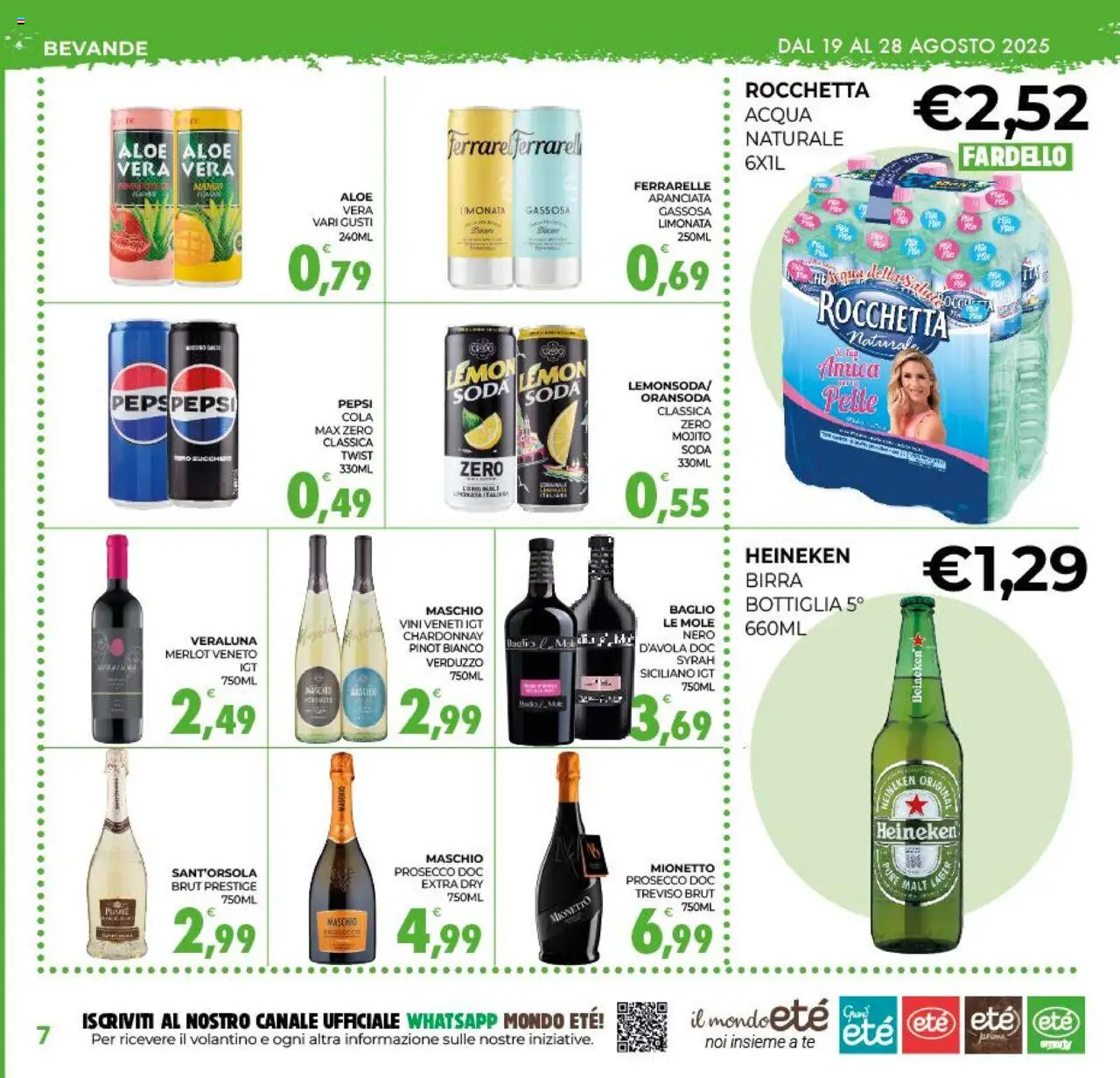 Volantino Eté del 19.08.2025 | Pagina: 7 | Prodotti: Tè, Acqua, Mango, Bottiglia
