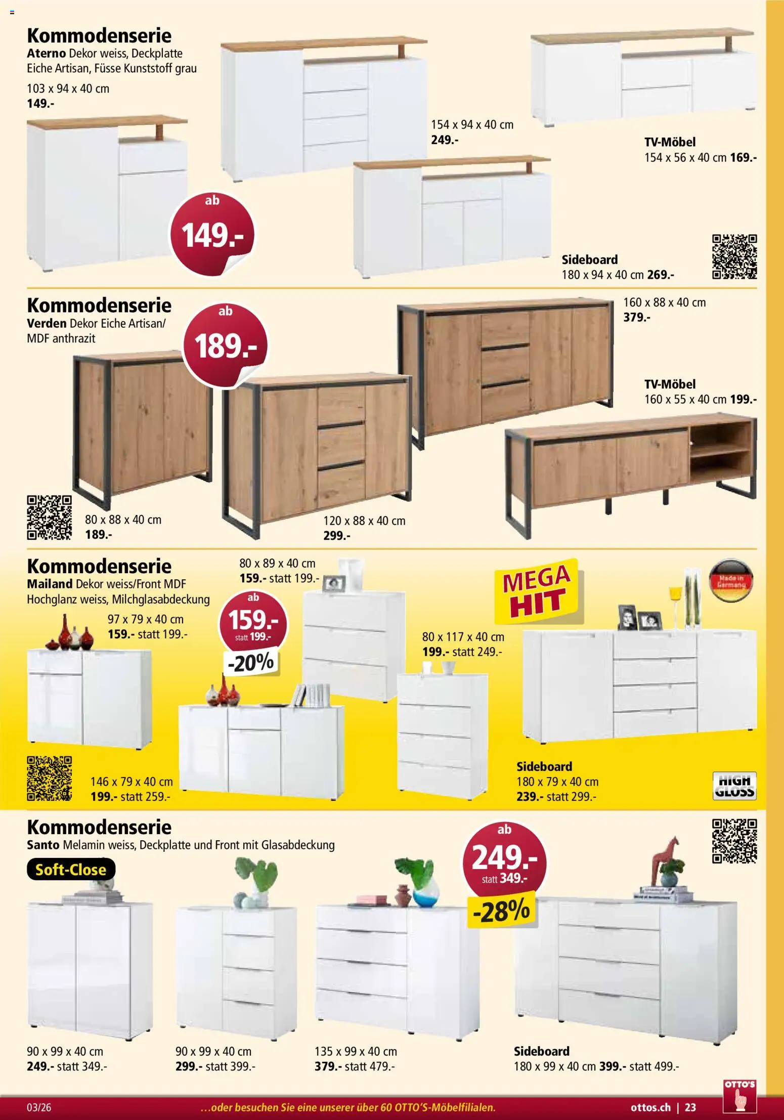 Otto's Aktionen Möbelflyer – gültig ab 01.03.2026 | Seite: 23 | Produkte: Sideboard