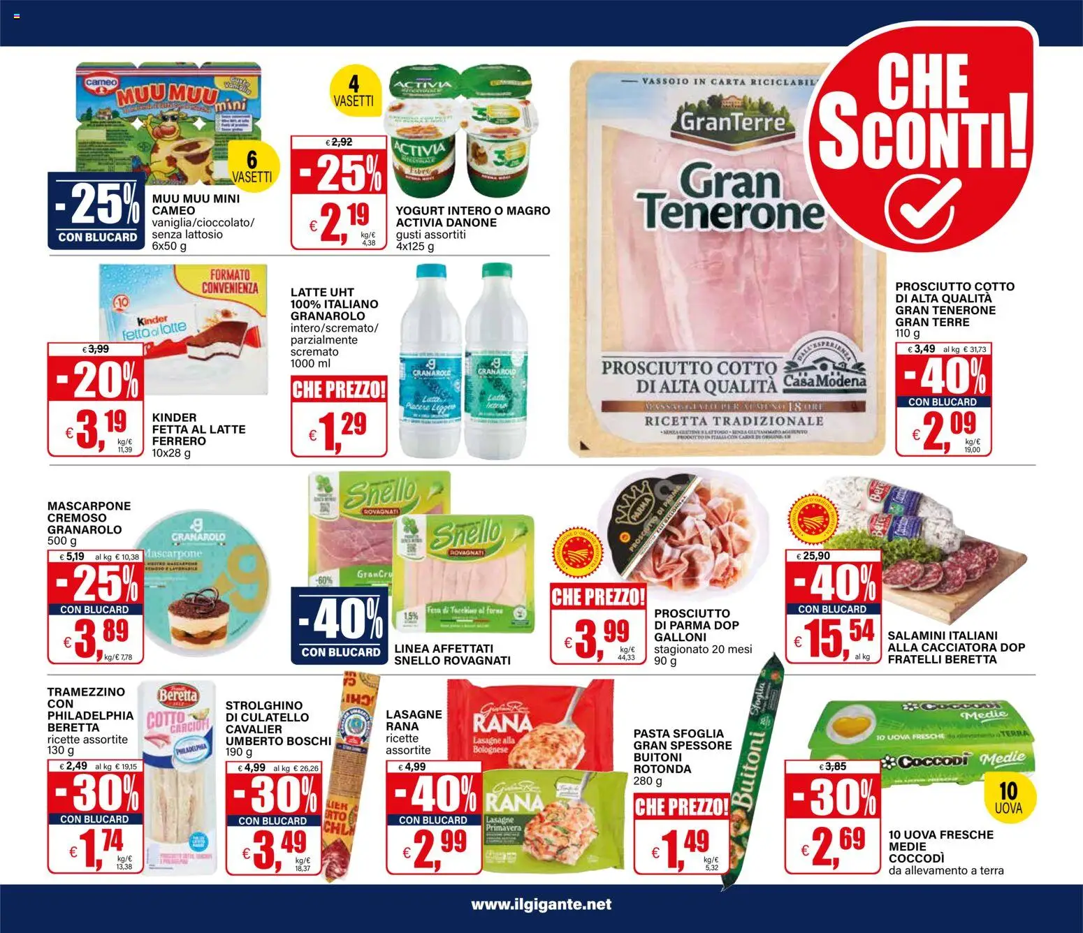 Volantino Il Gigante del 24.11.2025 | Pagina: 25 | Prodotti: Pasta sfoglia, Tacchino, Pasta, Feta