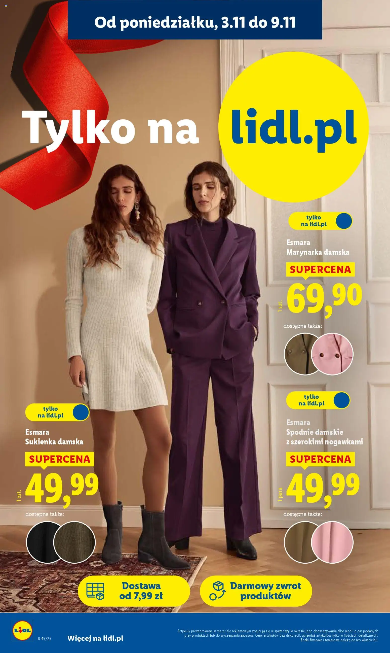 Lidl Katalog od 03.11.2025 | Strona: 8 | Produkty: Spodnie, Sukienka