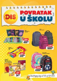DIS povratak u školu - pregled DIS kataloga - važi od 13.08.2025