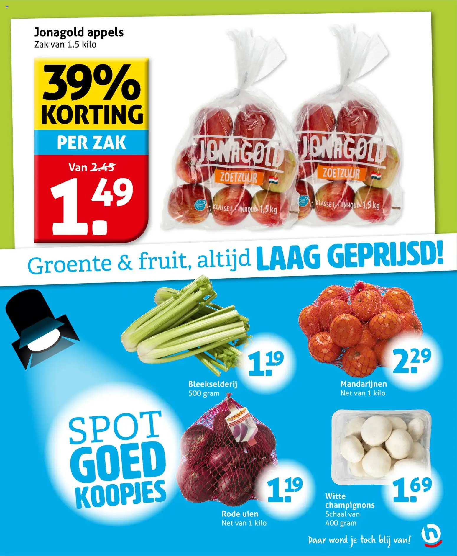 {H1} | Pagina: 9 | Producten: Appels, Mandarijnen, Schaal, Zak