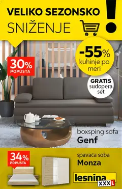 Lesnina XXXL veliko sezonsko sniženje - pregled Lesnina XXXL kataloga - važi od 01.01.2026