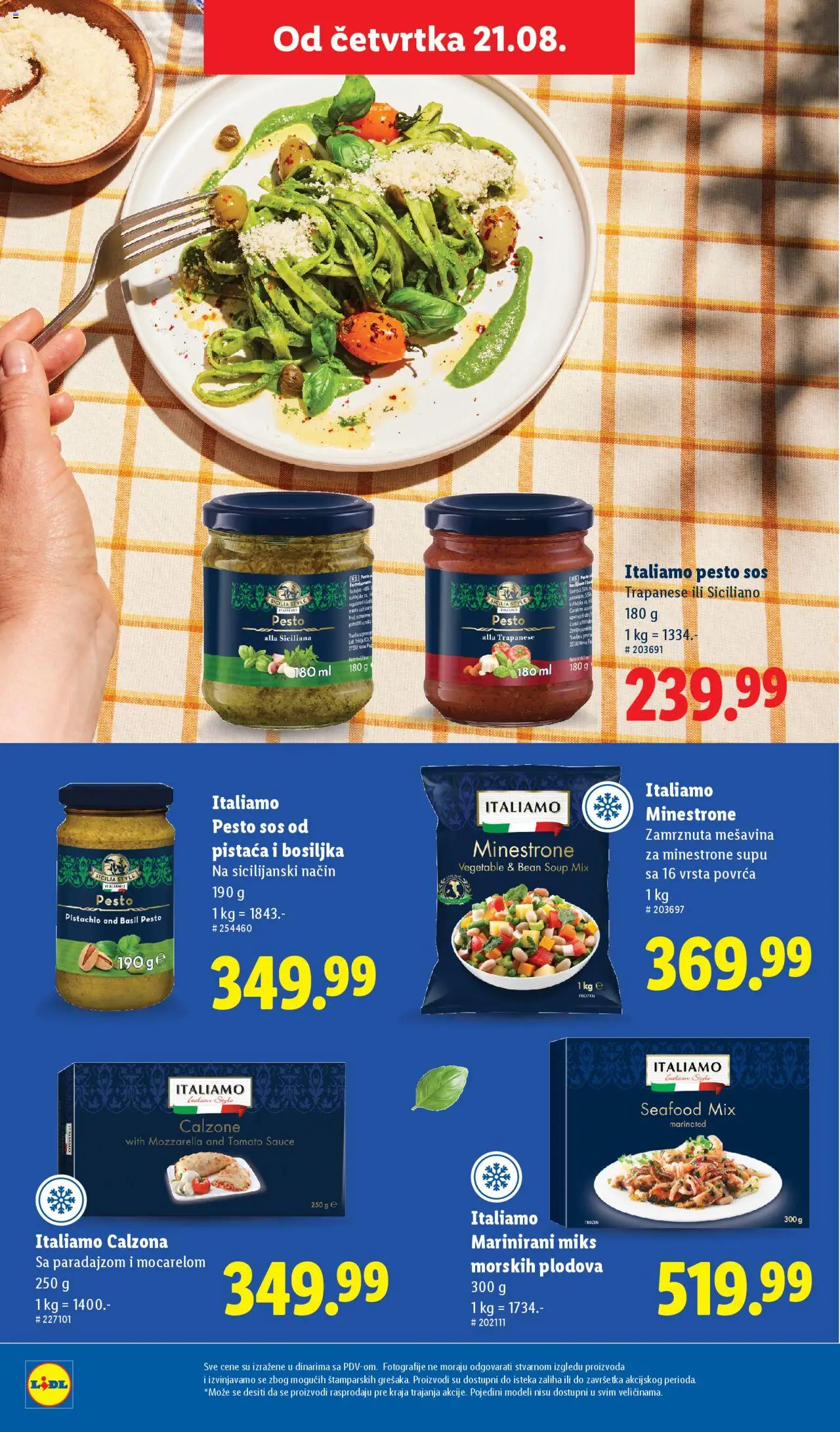 Lidl katalog - važi od 21.08.2025 | Strana: 40 | Proizvode: Pesto, Sos, Mozzarella