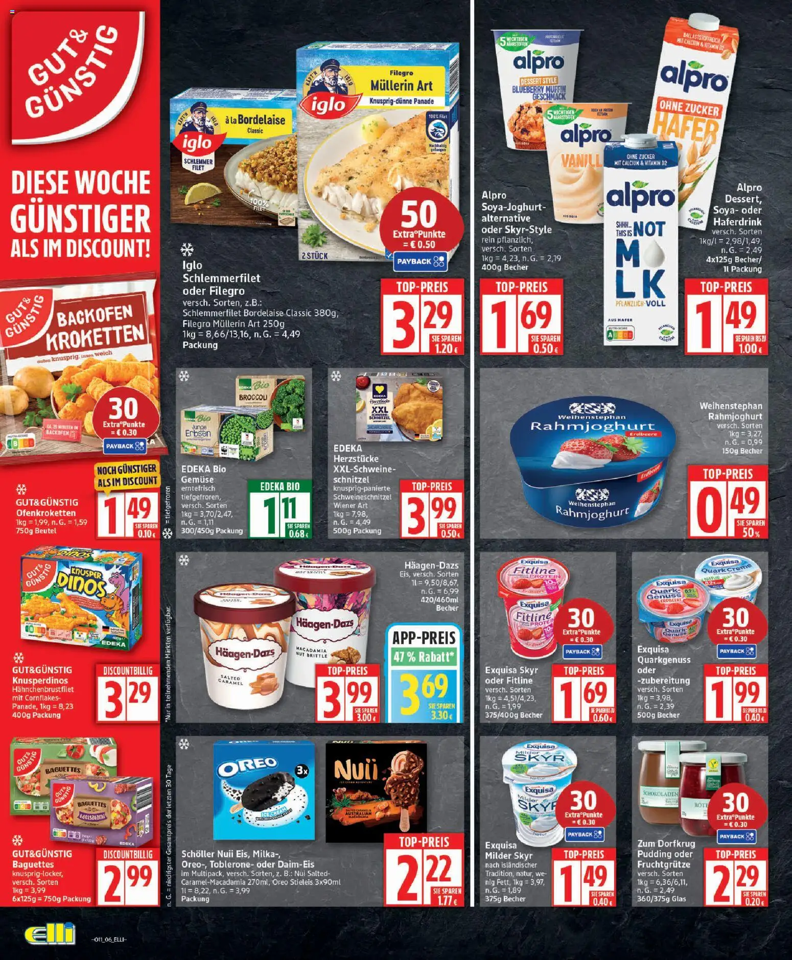 Elli Markt - Broschüre – gültig ab 09.03.2026 | Seite: 6 | Produkte: Schnitzel, Milka, Haferdrink, Alpro