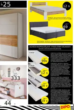 Dipo katalog akcije – veljaven od 12.11.2025 | Stran: 5 | Izdelki: Postelja, Vzmetnica