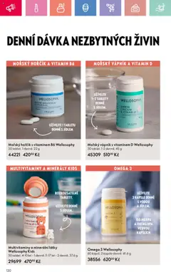 Oriflame katalog č.11/2025 od 27.07.2025 | Strana: 120 | Produkty: Omega 3, Hořčík, Omega, Vitamin D