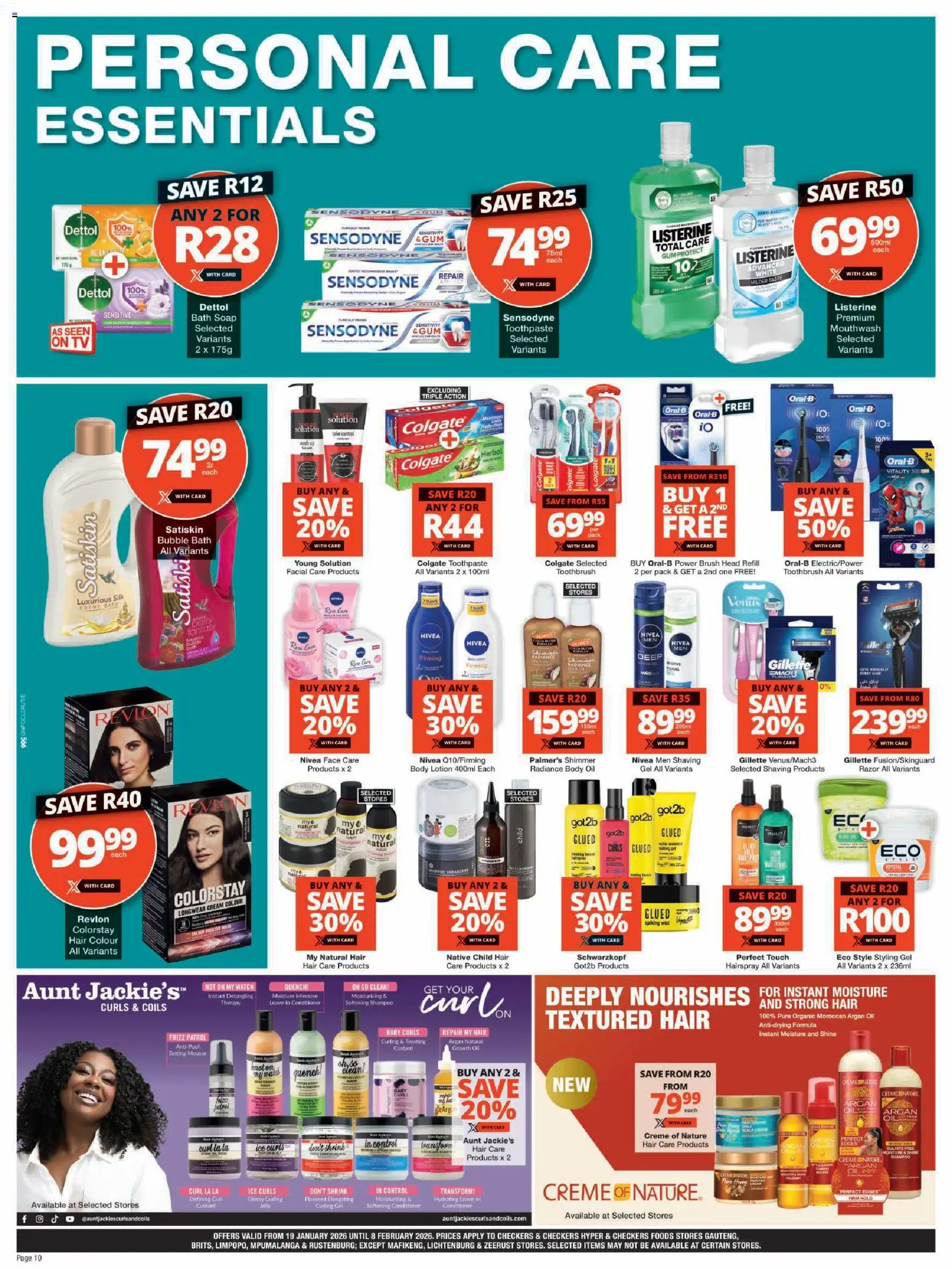 New Checkers catalogue – valid from 19.01.2026 | Page: 10 | Products: Watch, Bath, Oil, Conditioner