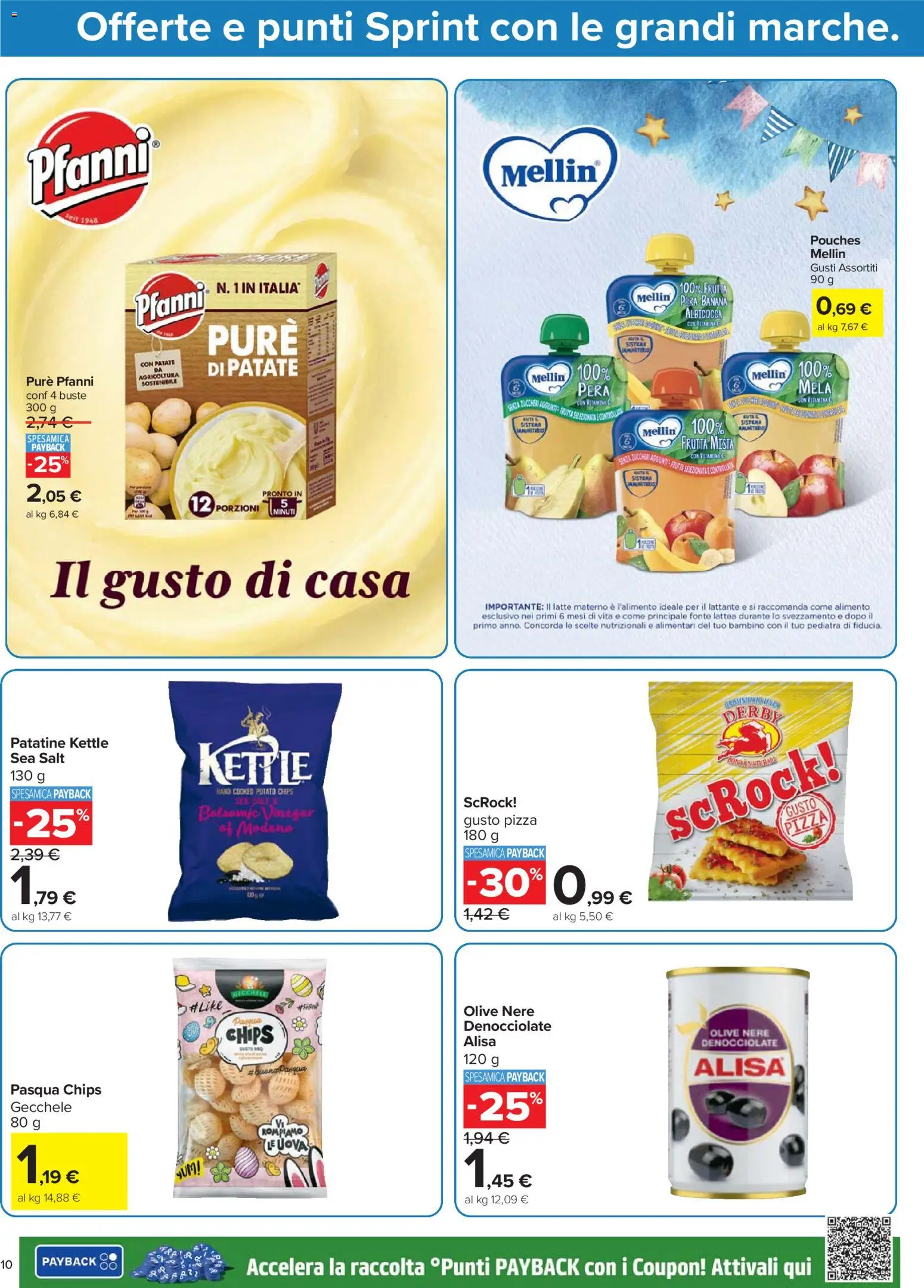 Volantino Carrefour del 24.03.2026 | Pagina: 10 | Prodotti: Frutta, Latte, Olive, Pera