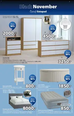 Náhled letáku JYSK Black Friday od 03.11.2025 | Strana: 9 | Produkty: Komoda, Noční stolek, Lavice, Skříň