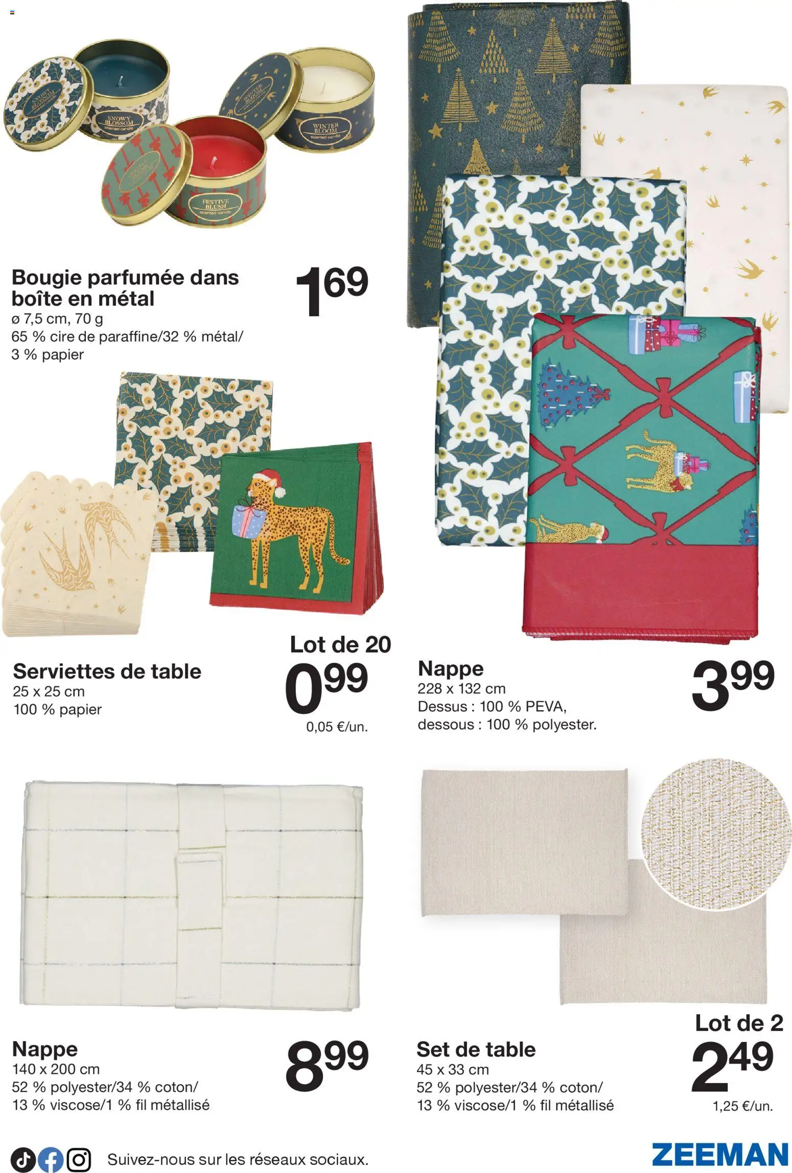 {H1} | Page: 29 | Produits: Cire, Table, Nappe