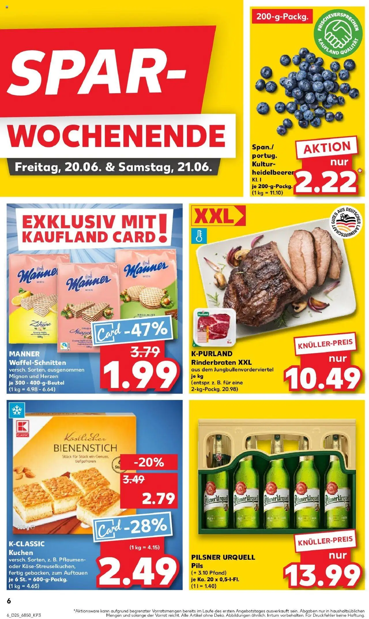 Kaufland prospekt Kaufbeuren	 - gültig ab dem 22.06.2025 | Seite: 19 | Produkte: Pflaumen, Pils, Pilsner urquell, Kuchen