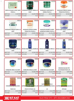 KIT KAT Cash & Carry specials catalogue – valid from 12.12.2025 | Page: 22 | Products: Tissue oil, Oil, Soap, Razors