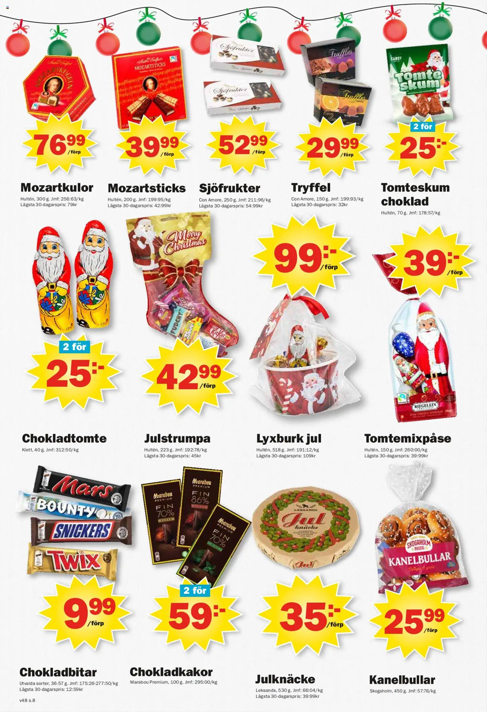 Pekås reklamblad aktuell från 24.11.2025 | Sida: 8 | Produkter: Choklad