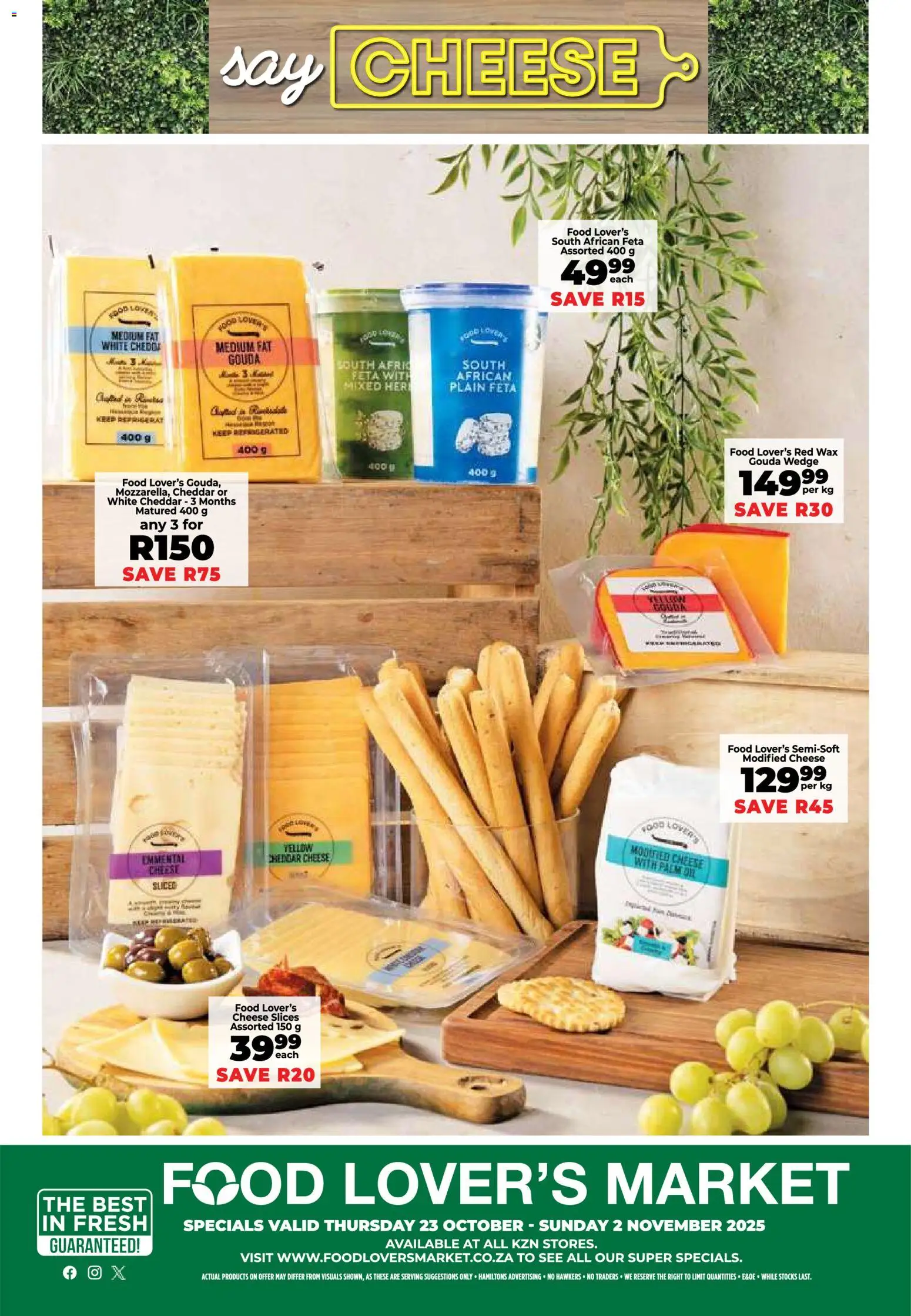 New Food Lover's Market catalogue – valid from 23.10.2025 | Page: 12 | Products: Wax, Cheese, Peach