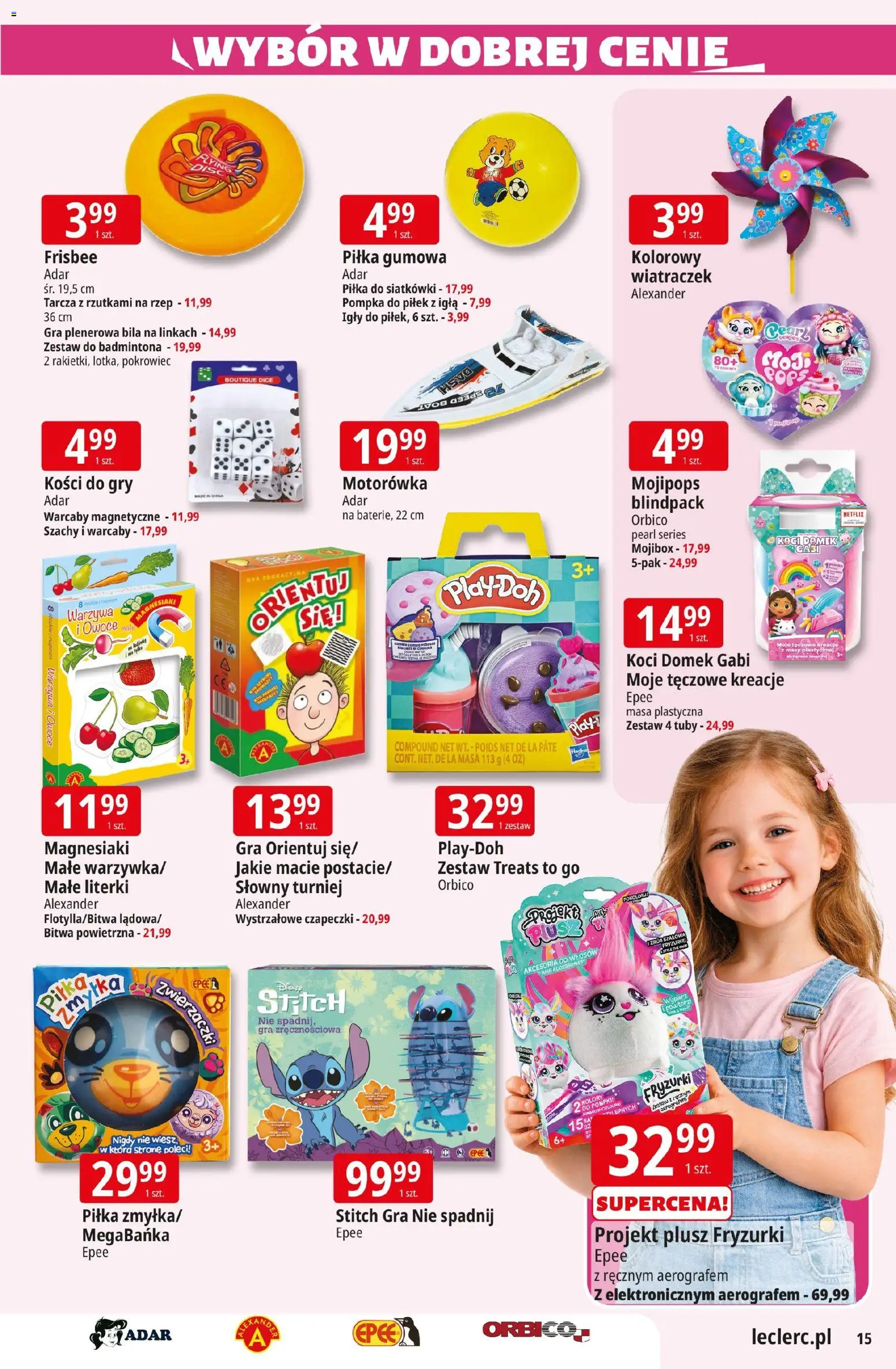 E.Leclerc gazetka - Kłodzko od 08.04.2026 | Strona: 15 | Produkty: Gra, Gry, Piłka zmyłka, Warzywa