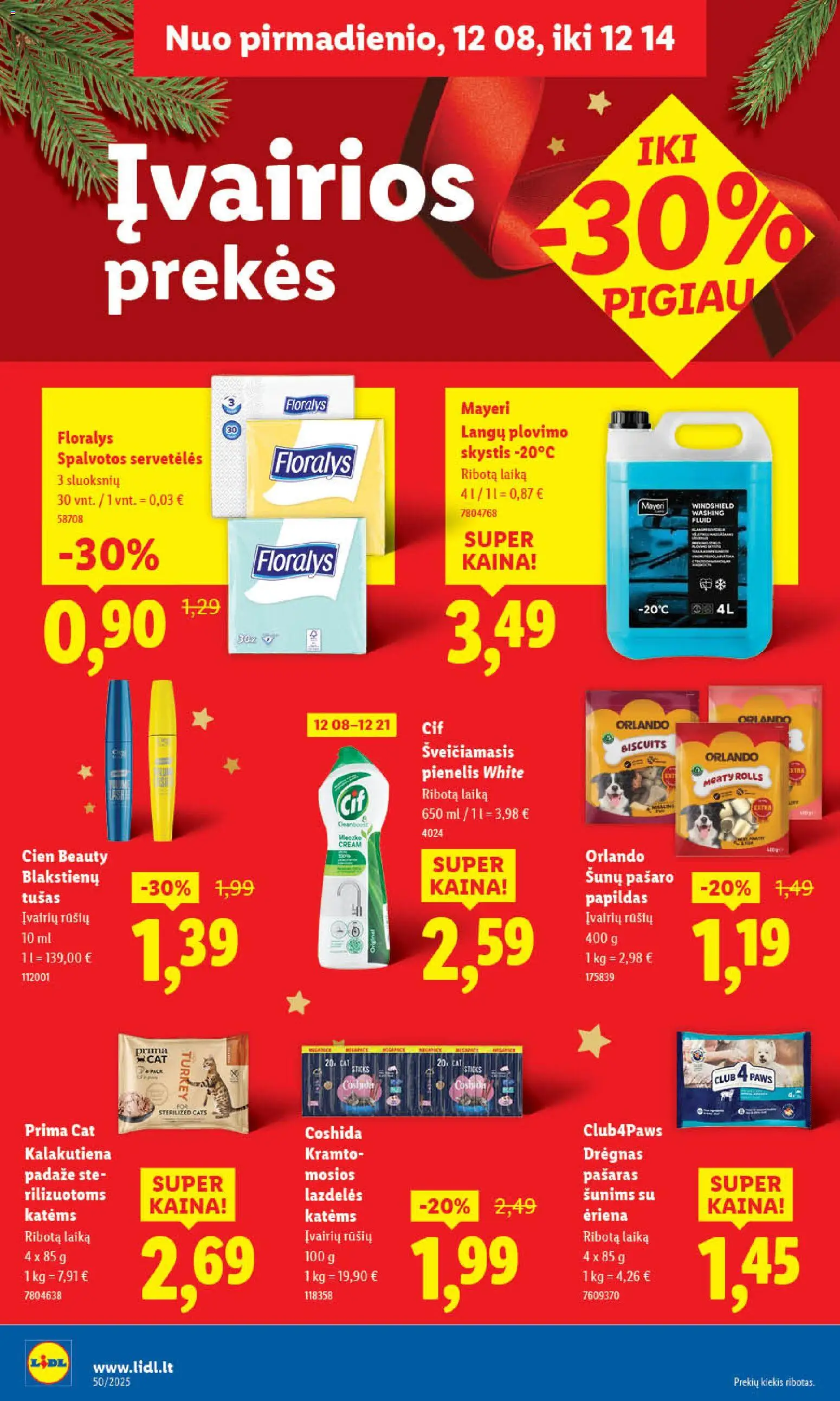 LIDL akcijos nuo 11.12.2025 | Puslapis: 50 | Prekių: Tušas