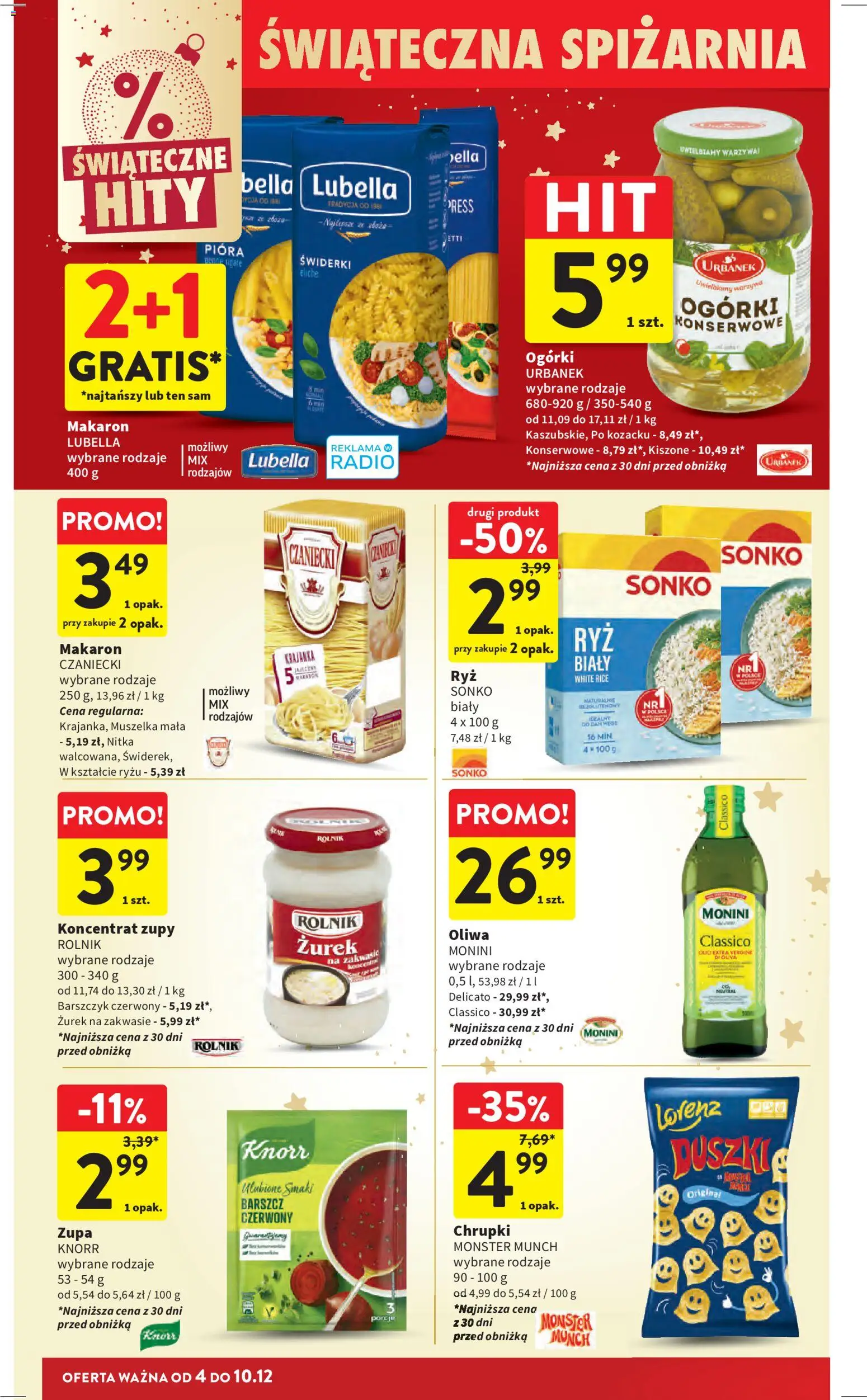 Intermarche Gazetka od 04.12.2025 | Strona: 44 | Produkty: Radio, Zurek, Zupa, Makaron