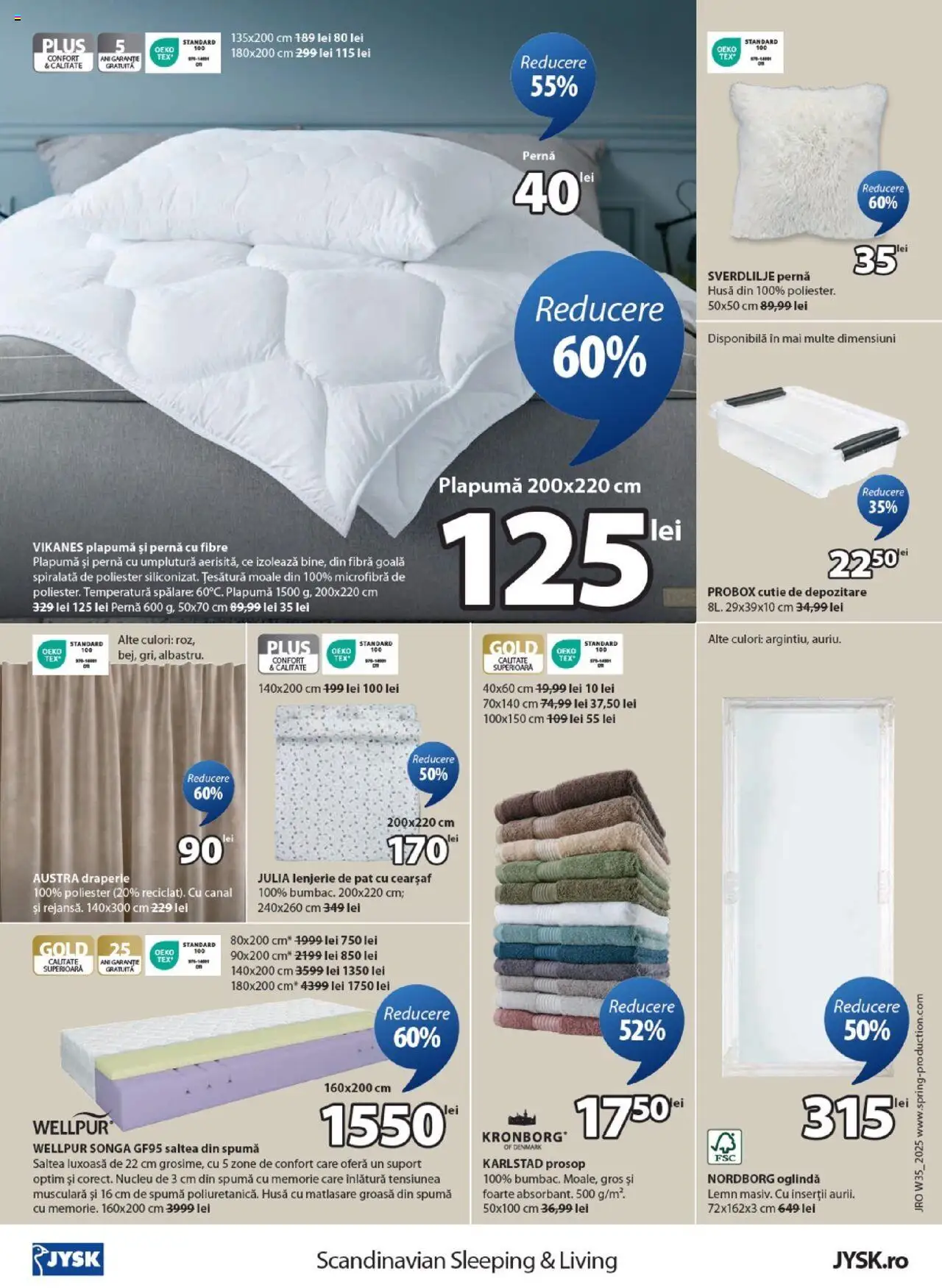 Catalog JYSK – valabil de la 27.08.2025 | Pagină: 16 | Produse: Pat, Saltea, Lenjerie de pat, Pernă