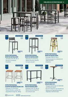 Pré-visualização Makro - Mobiliário e equipamento para esplanadas - Catálogo 2025 válido de 03.03.2025 | Página: 11 | Produtos: Banco, Pó, Anel, Mesa