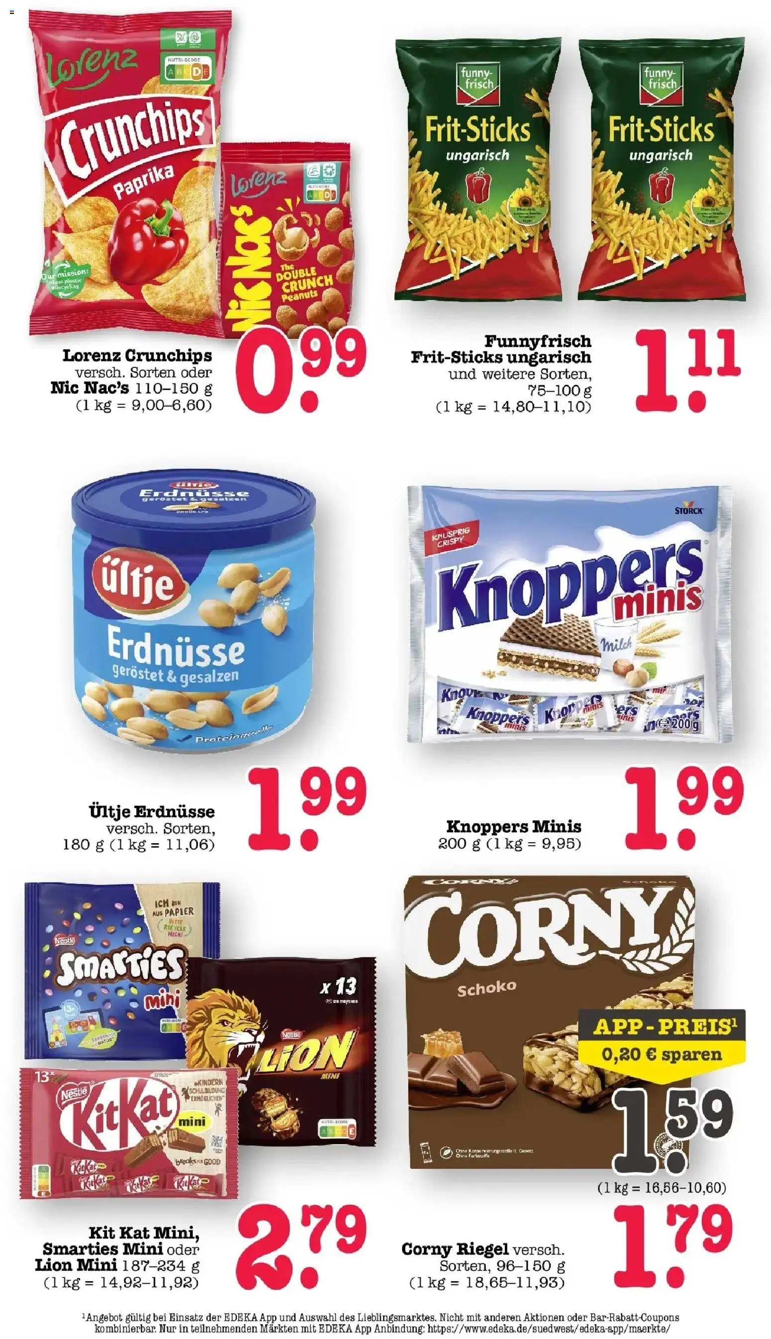 E center Prospekt Mainz-Weisenau	 – gültig ab 12.04.2026 | Seite: 28 | Produkte: Milch, Funny frisch, Paprika, Lorenz crunchips