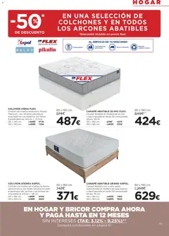 Vista previa Hipercor catálogo válido desde el 07.01.2026 | Página: 55 | Productos: Colchon