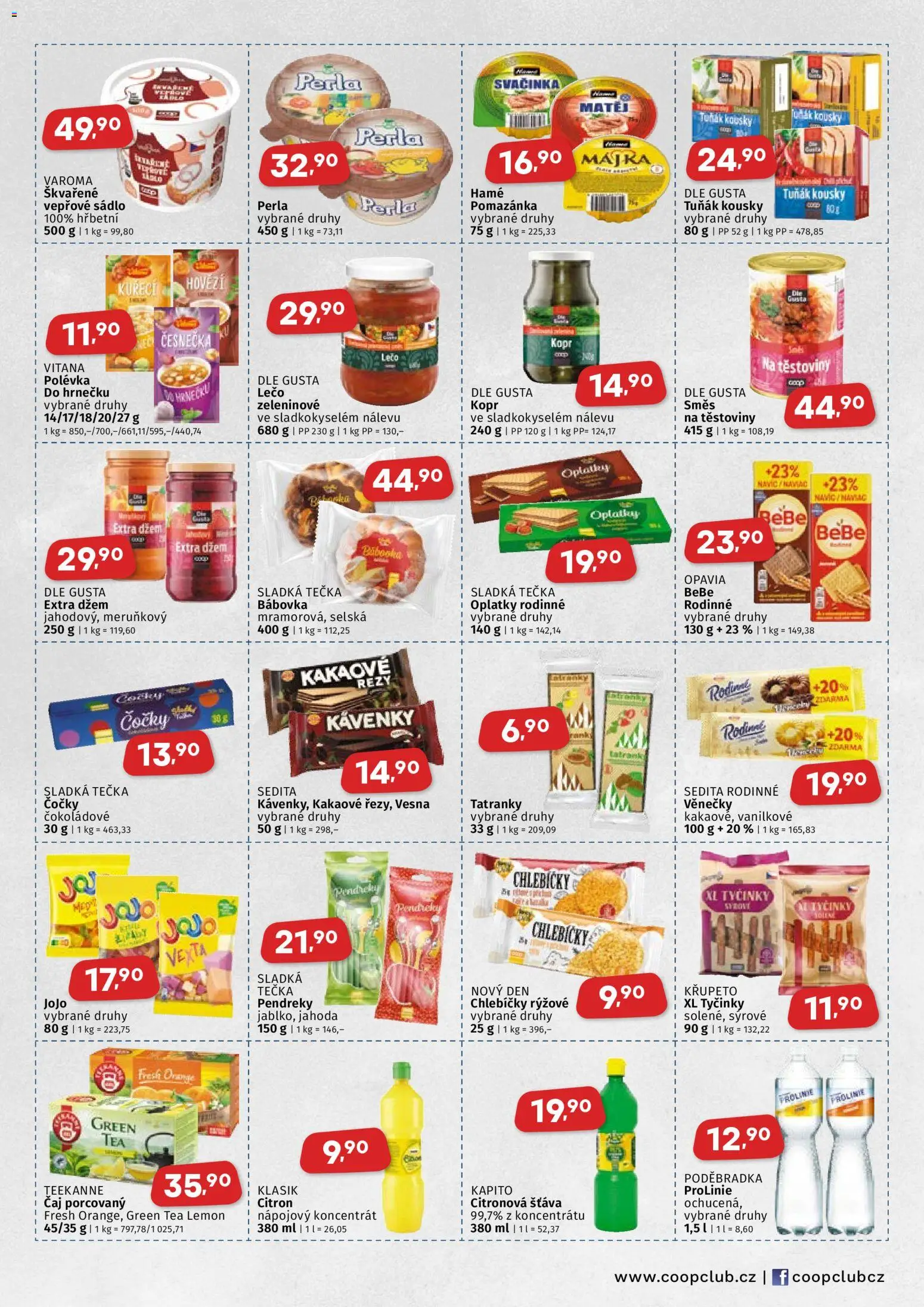 Coop leták - Východočeský region od 14.01.2026 | Strana: 3 | Produkty: Tatranky, Hovězí, Kopr, Pomazánka