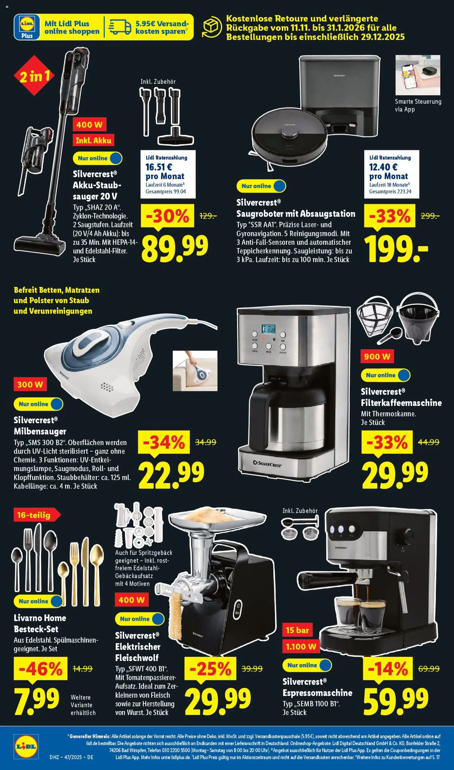 Lidl - Black Friday – gültig ab 17.11.2025 | Seite: 54 | Produkte: Bad, Filterkaffeemaschine, Fleisch, Telefon