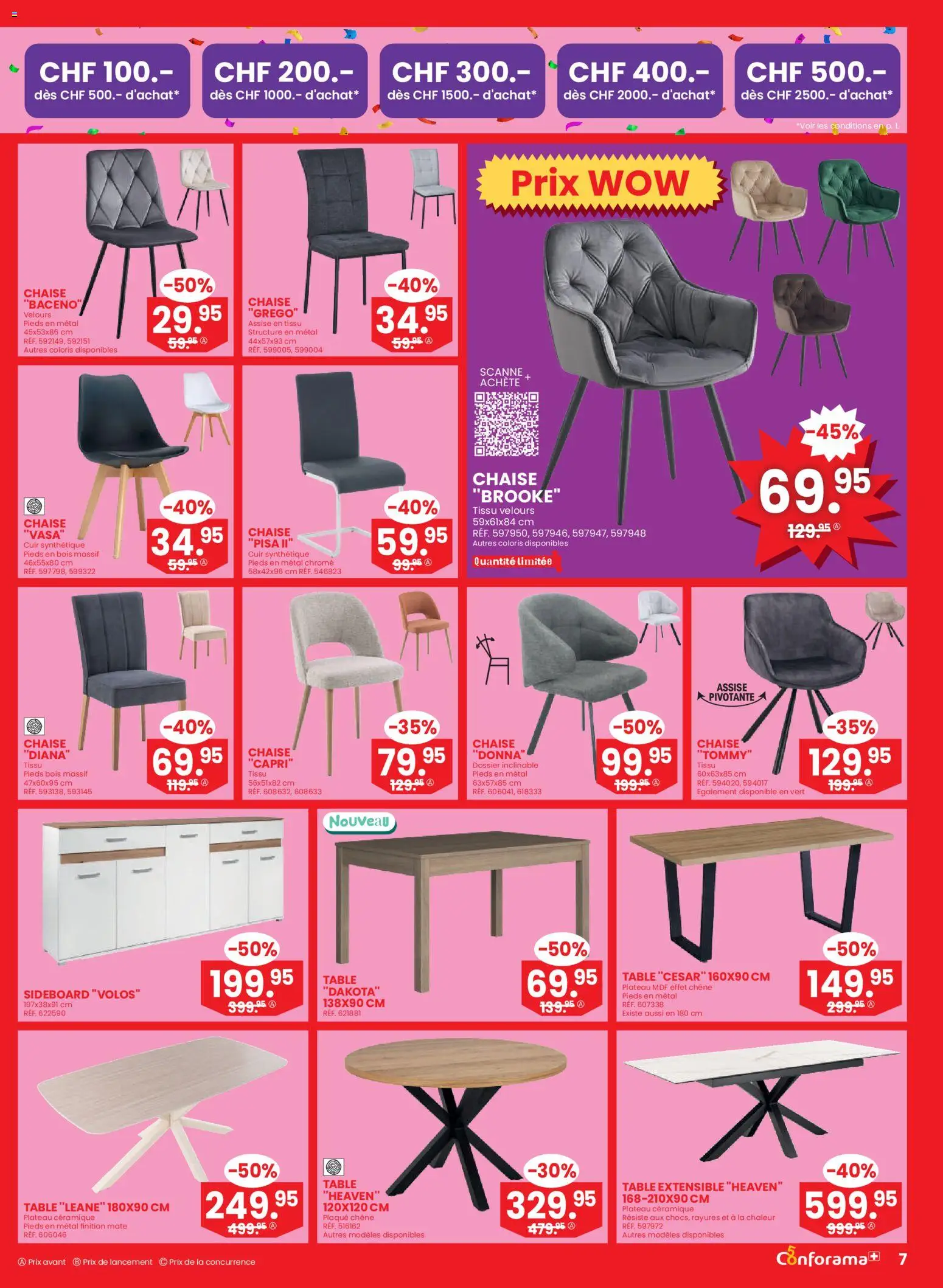 Conforama Aktionen FR – gültig ab 25.02.2026 | Seite: 7 | Produkte: Sideboard