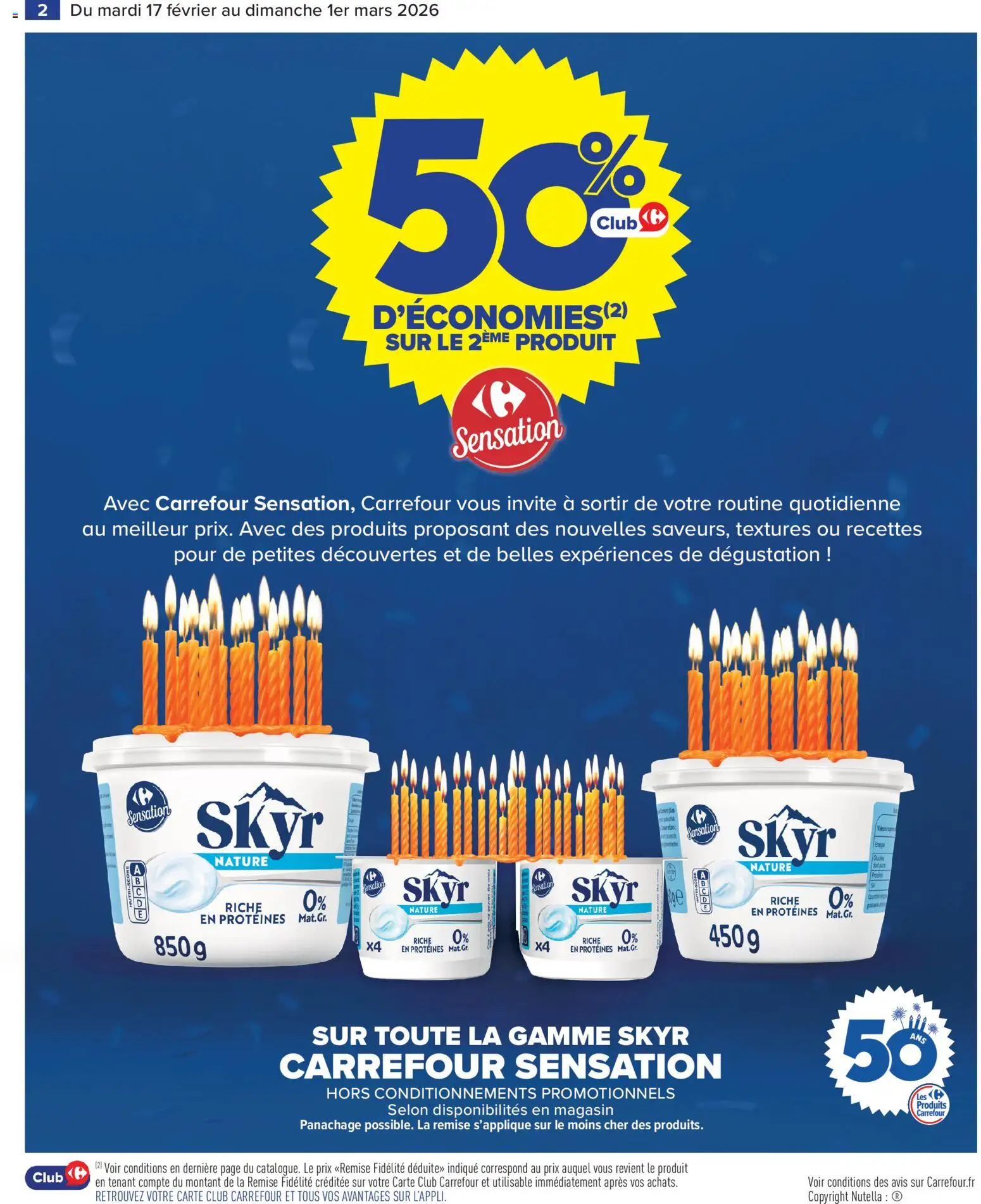 {H1} | Page: 4 | Produits: Nutella, Skyr