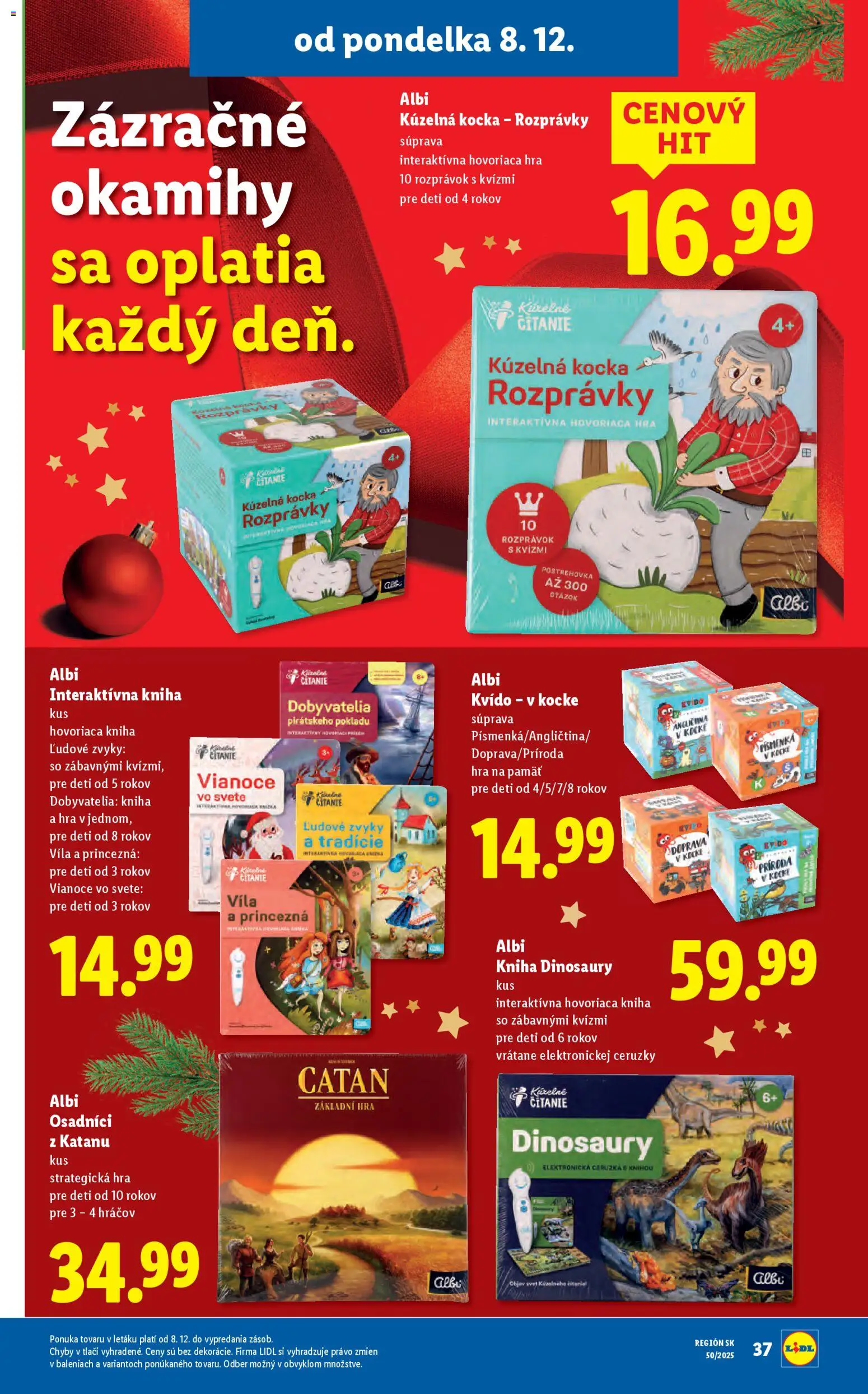 Nové Lidl akcie – leták je platný od 11.12.2025 | Strana: 83 | Produkty: Kniha, Ceruzka, Hra