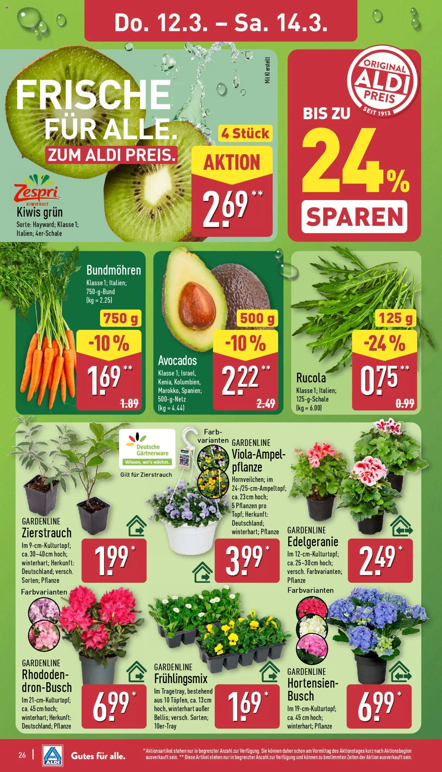 Aldi Prospekt 	 – gültig ab 09.03.2026 | Seite: 27 | Produkte: Rucola