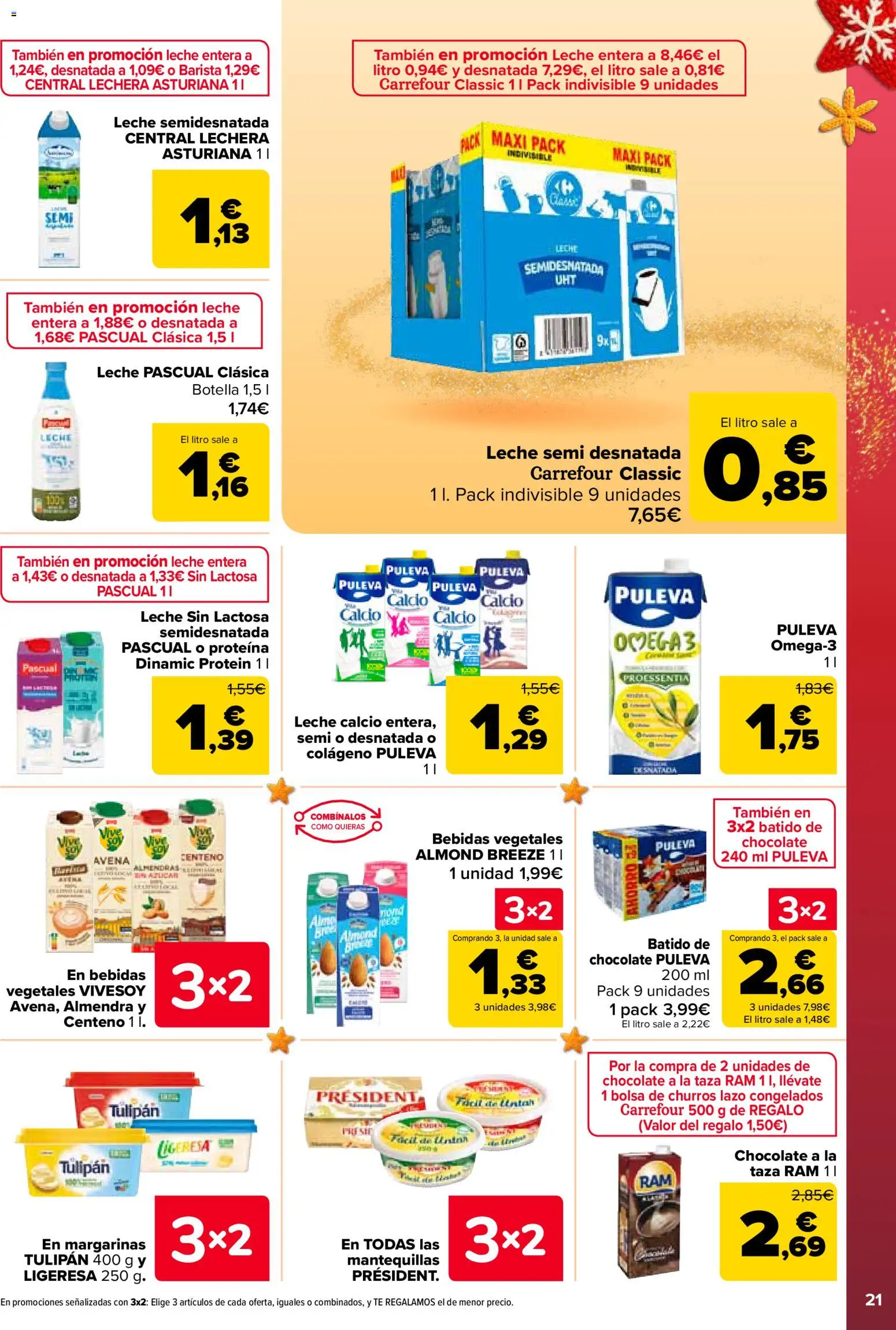 Carrefour folleto │ válido desde el 25.11.2025 | Página: 23 | Productos: Leche sin lactosa, Leche entera, Leche, Chocolate