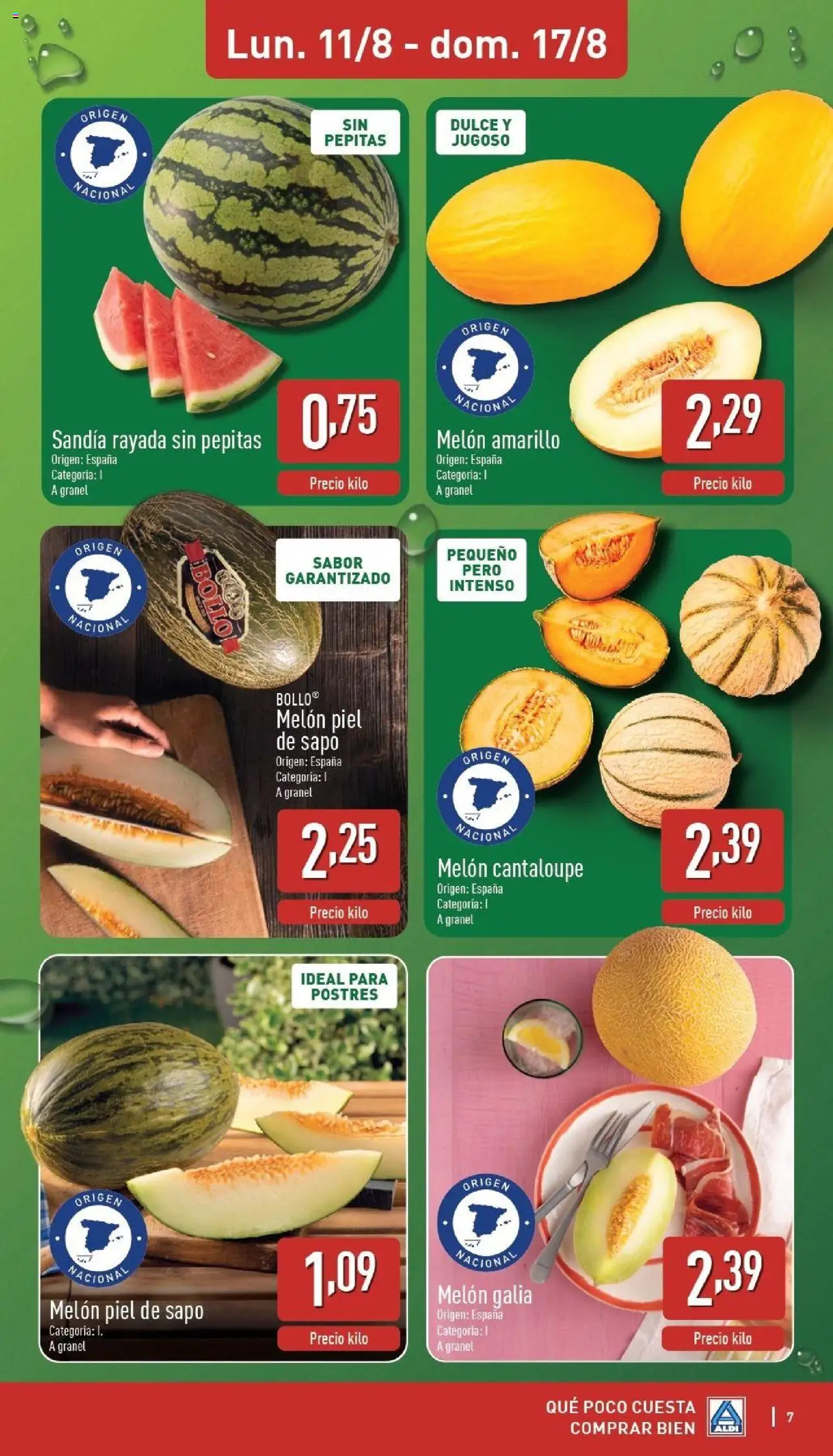 Aldi folleto Península │ válido desde el 11.08.2025 | Página: 7 | Productos: Φορτιστής, Sandía